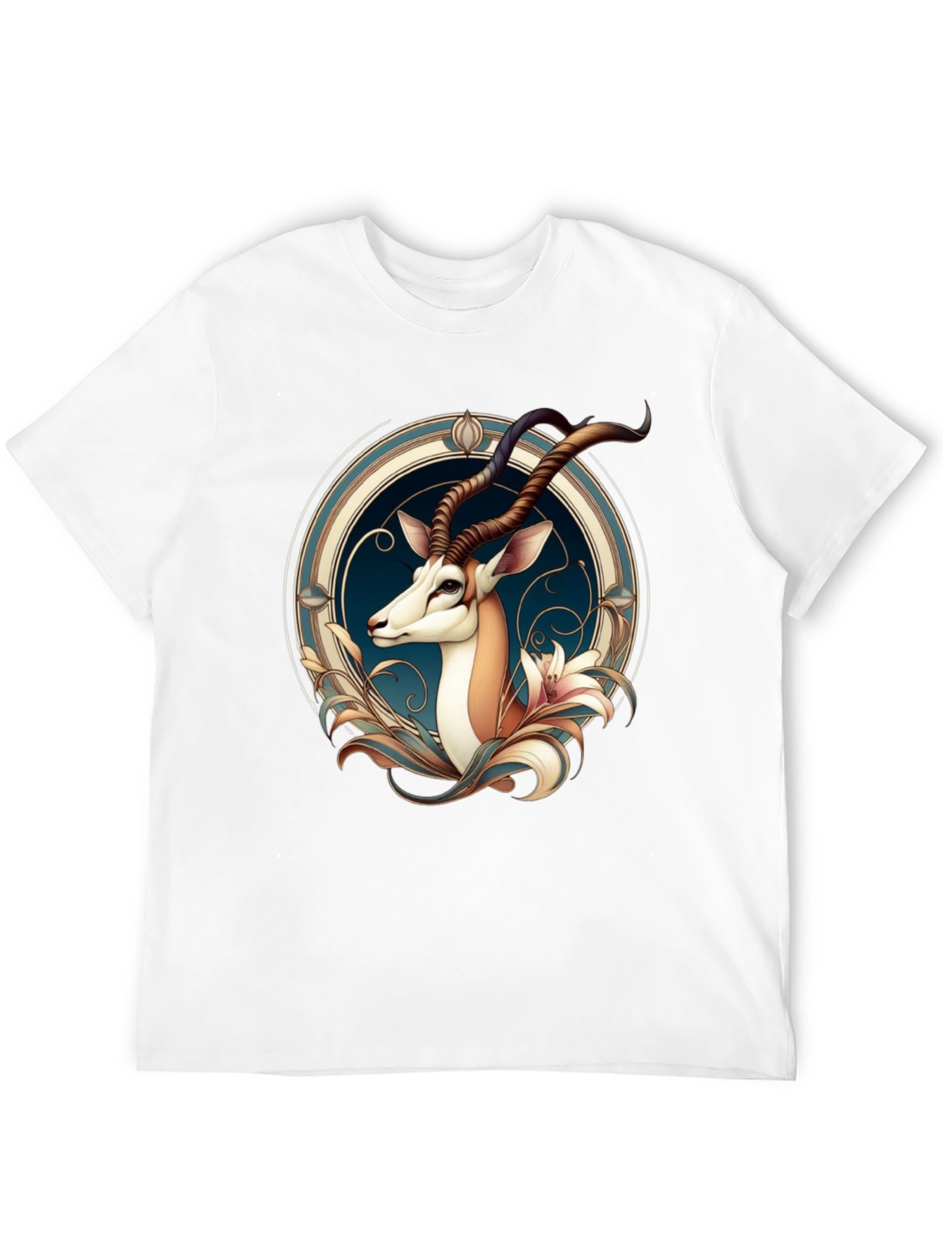 Gazelle Graphic Tee - Unique Artistic Design