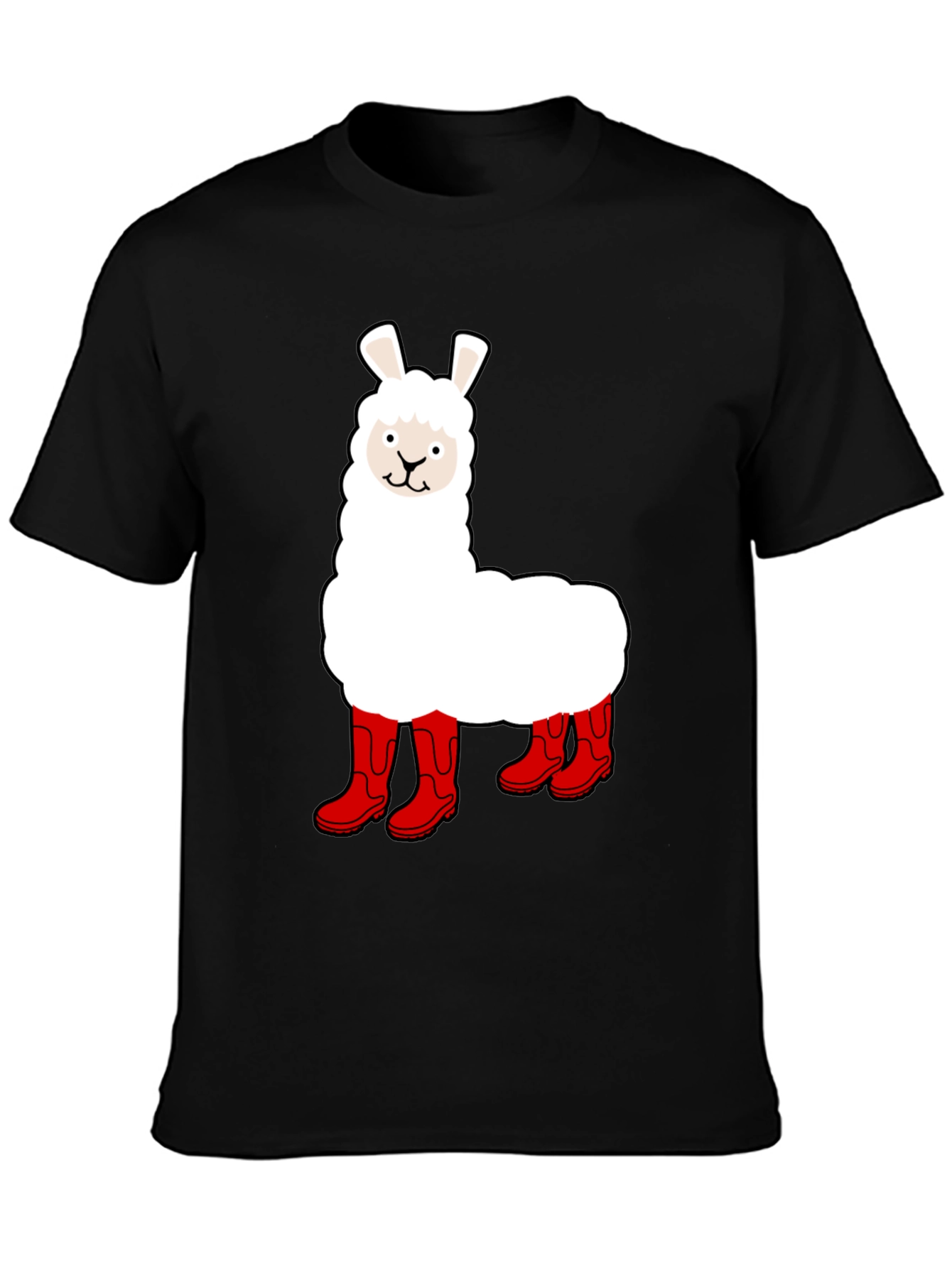 Llama in Boots Graphic Tee - Funny Animal T-Shirt