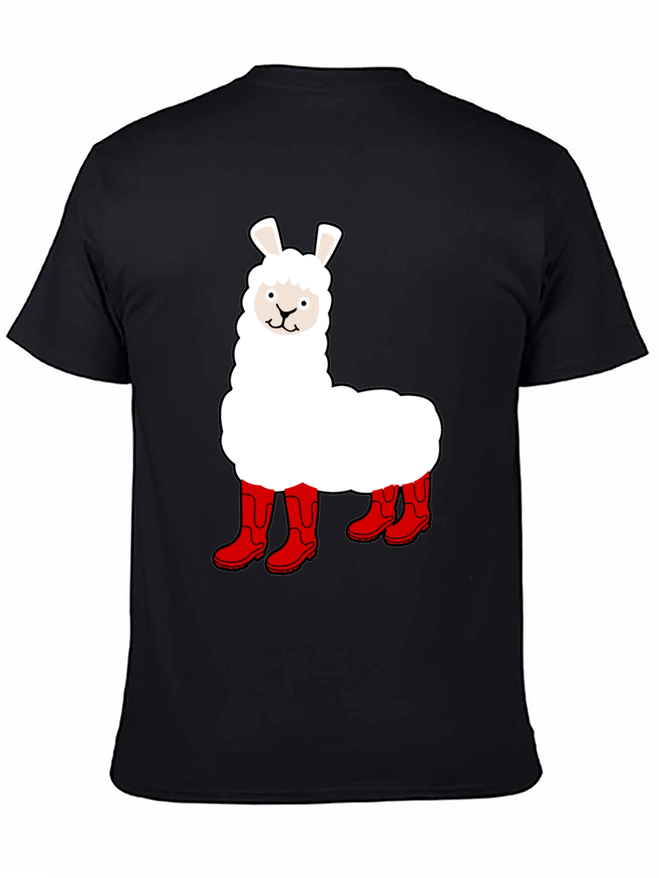 Llama in Boots Graphic Tee - Funny Animal T-Shirt