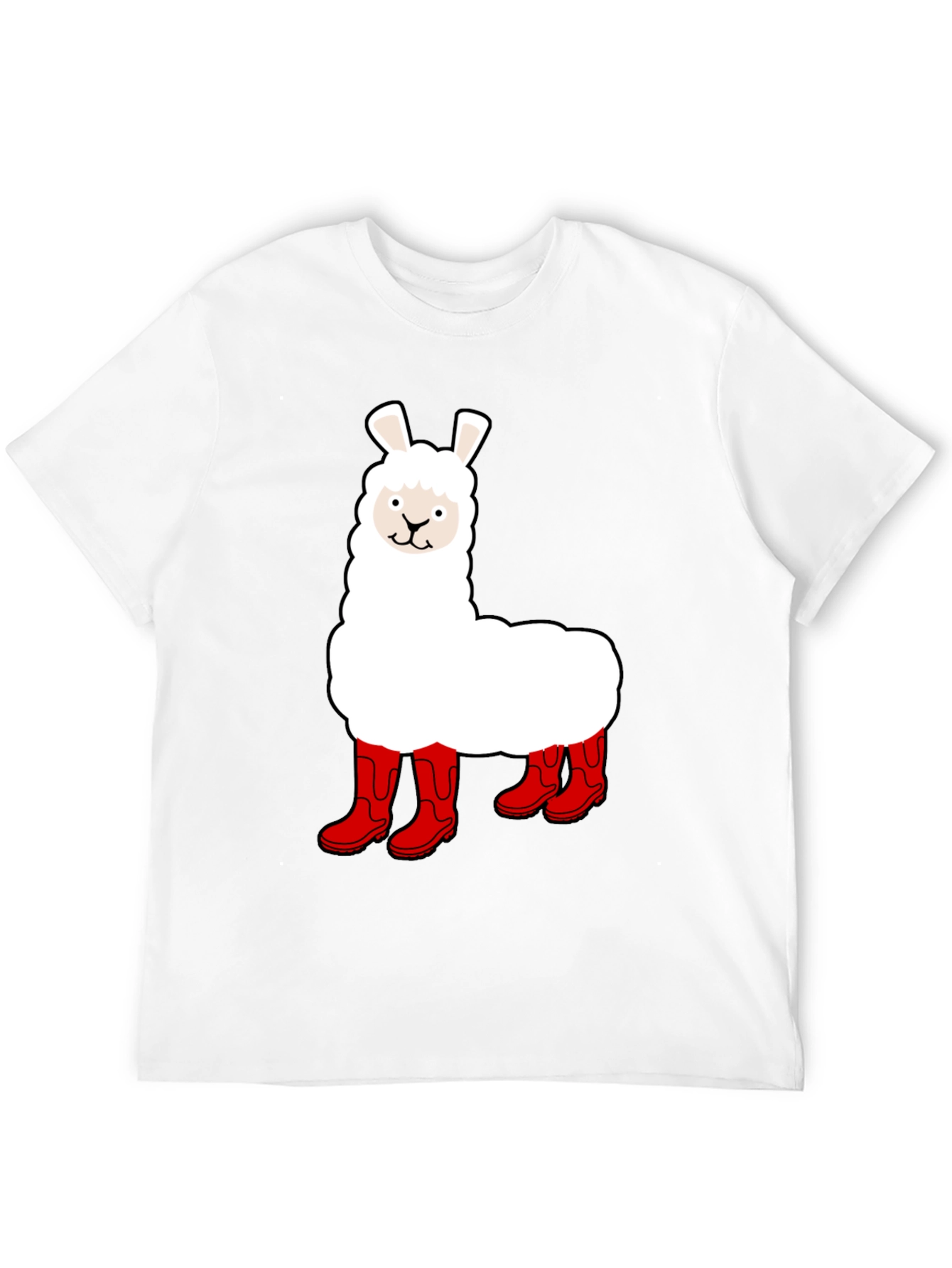 Llama in Boots Graphic Tee - Funny Animal T-Shirt