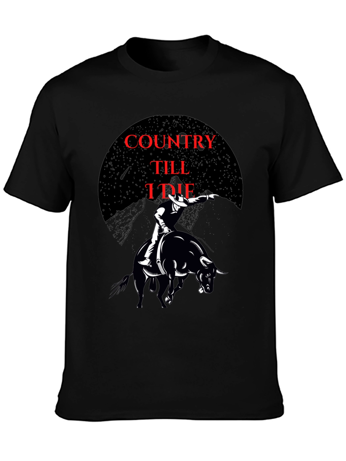 Country Till I Die Black Graphic Tee