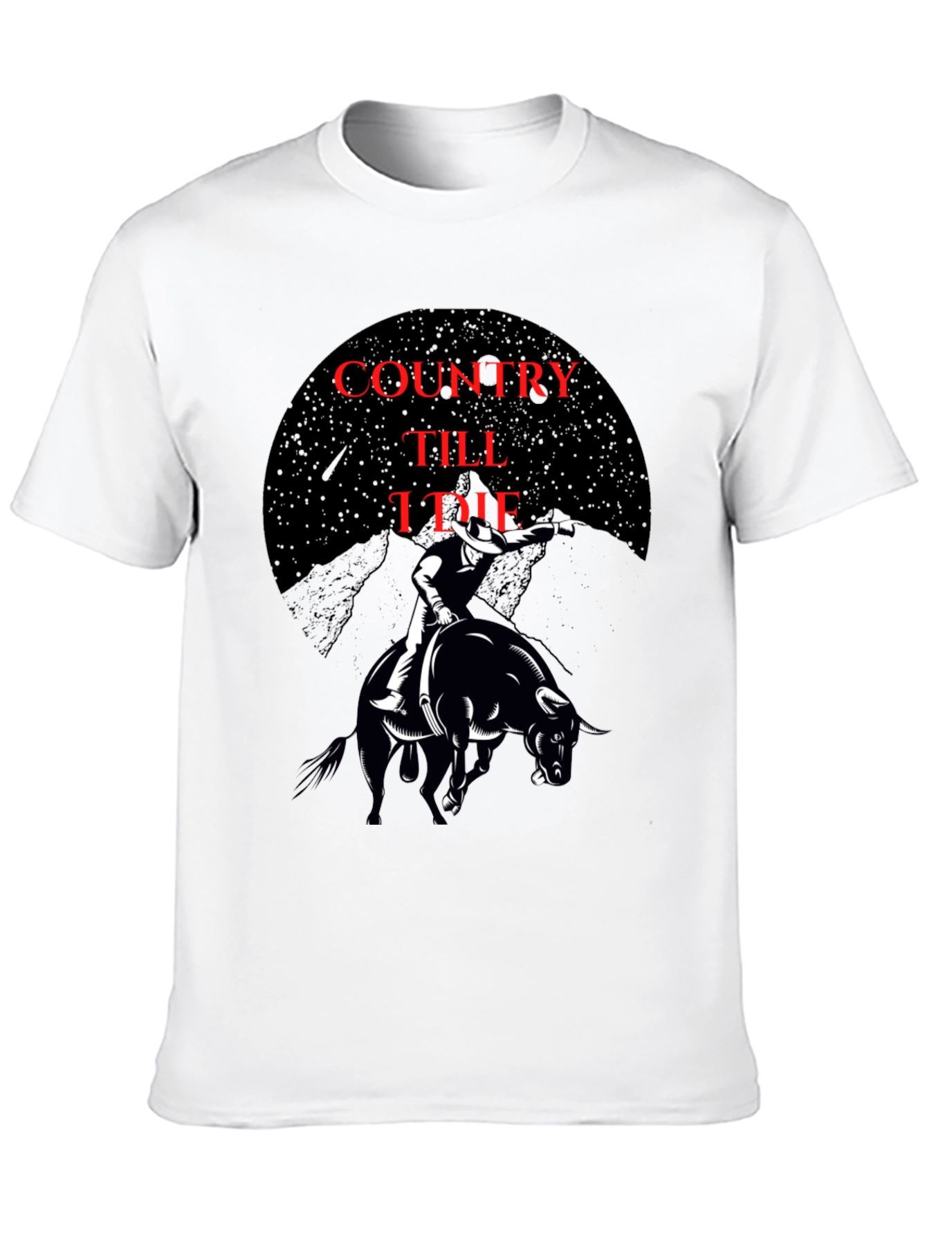 Country Till I Die Black Graphic Tee