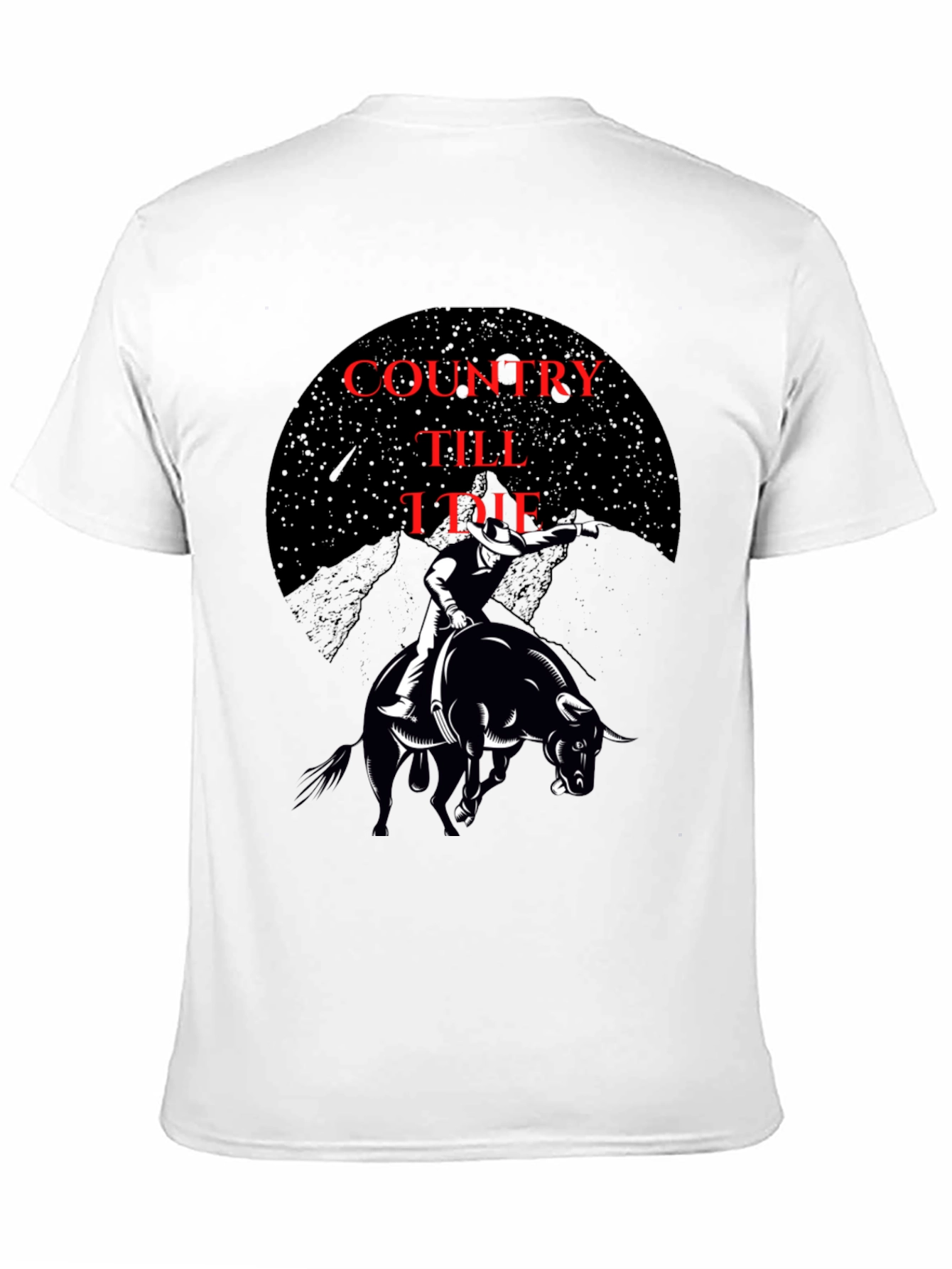 Country Till I Die Black Graphic Tee
