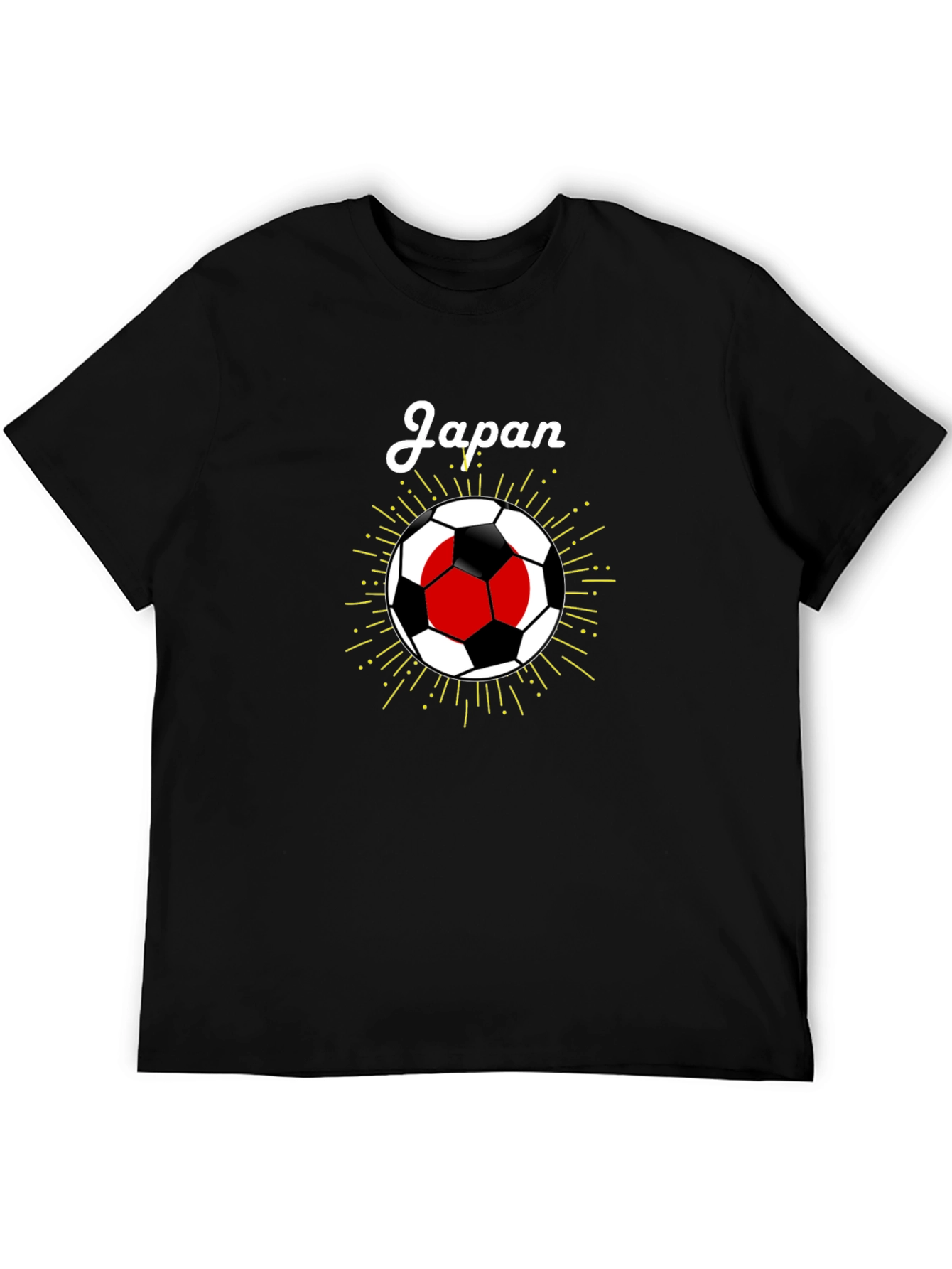 Japan Soccer T-Shirt - Black Graphic Tee