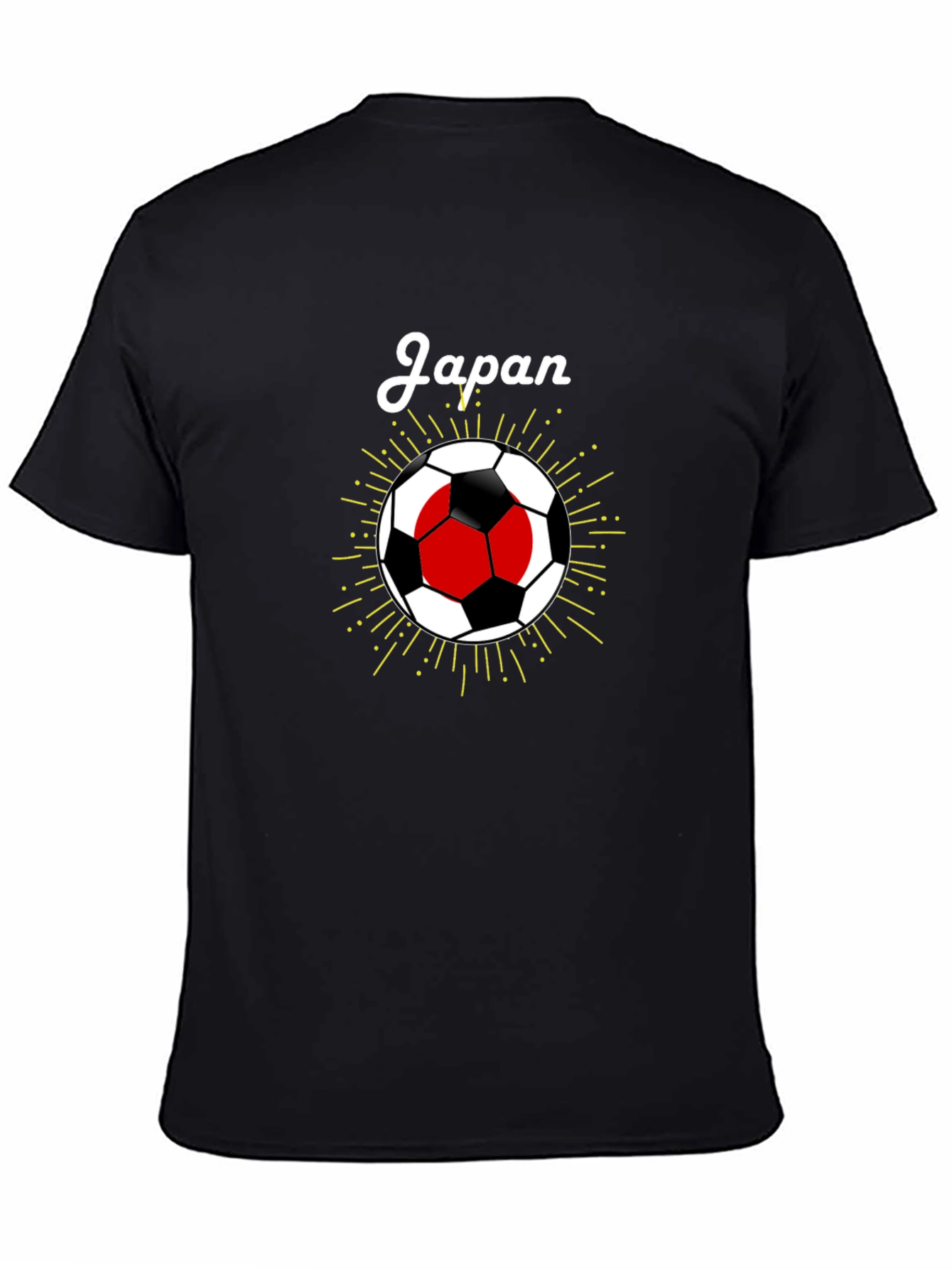 Japan Soccer T-Shirt - Black Graphic Tee