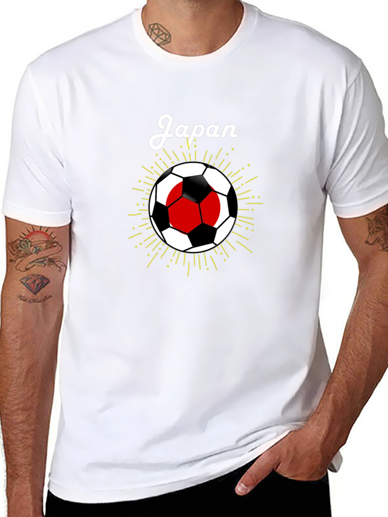 Japan Soccer T-Shirt - Black Graphic Tee