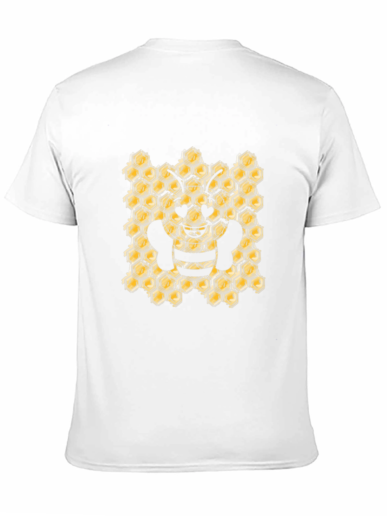Honeycomb Bee Graphic Tee - Black
