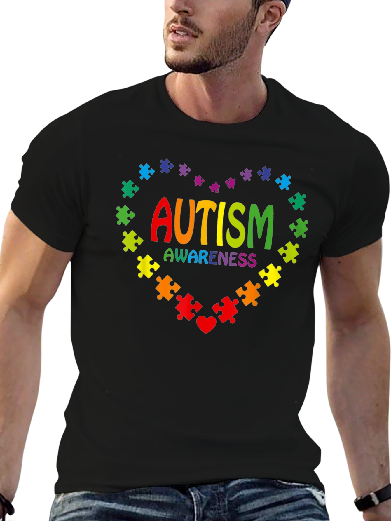 Autism Awareness Puzzle Heart T-Shirt