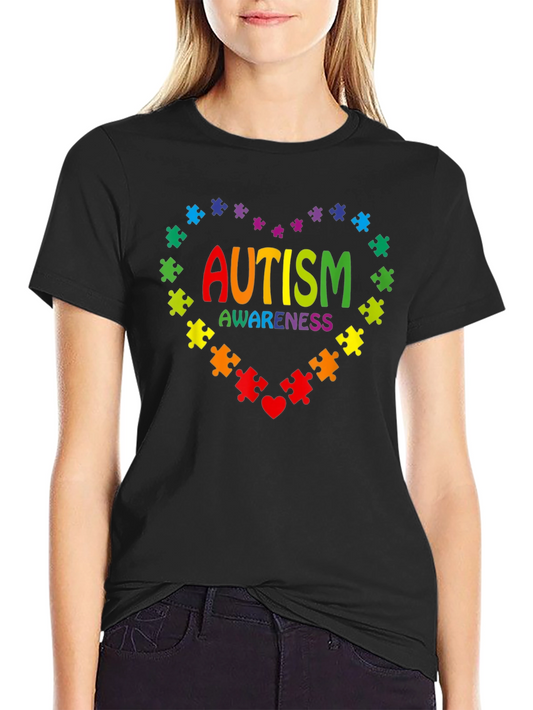 Autism Awareness Puzzle Heart T-Shirt