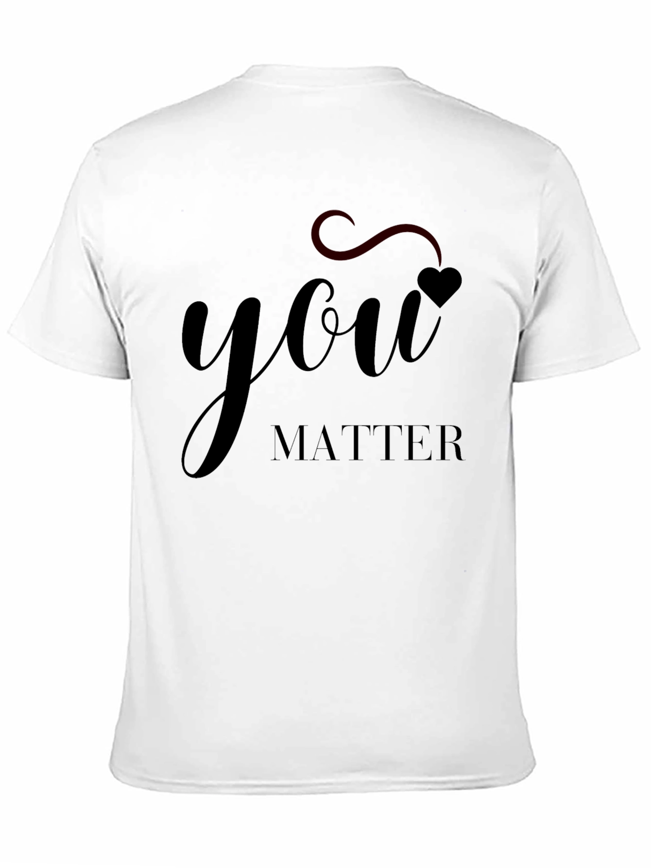 You Matter Graphic Tee - Black Casual Top