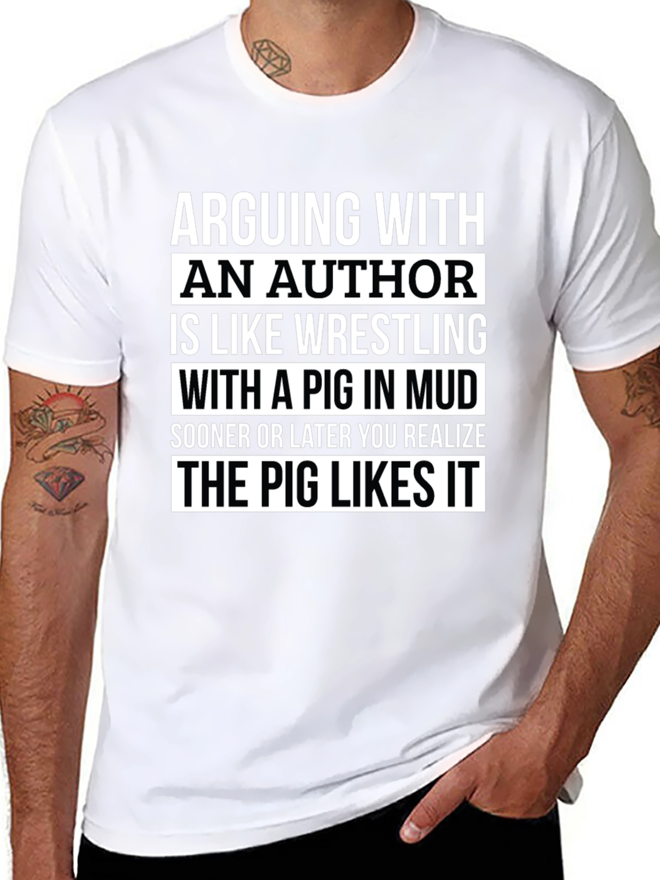 Arguing With an Author Graphic T-Shirt