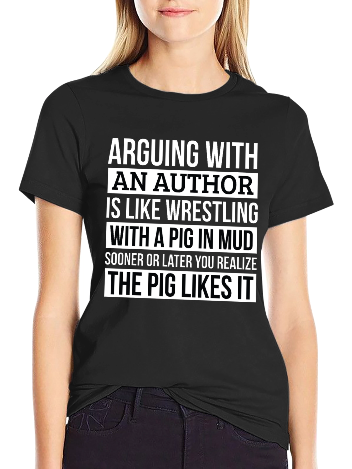 Arguing With an Author Graphic T-Shirt