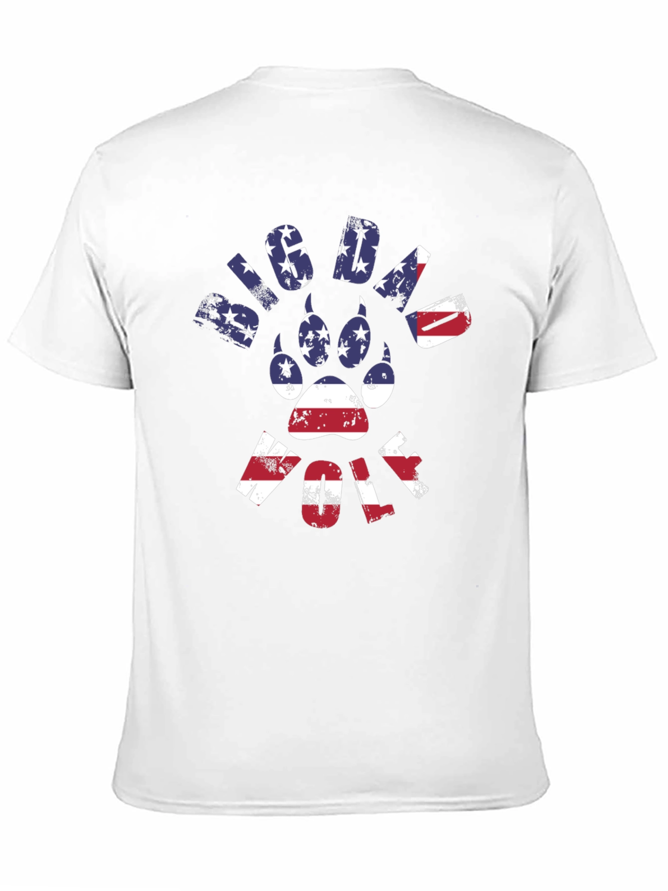 Big Dawg Wolf Patriotic Graphic Tee