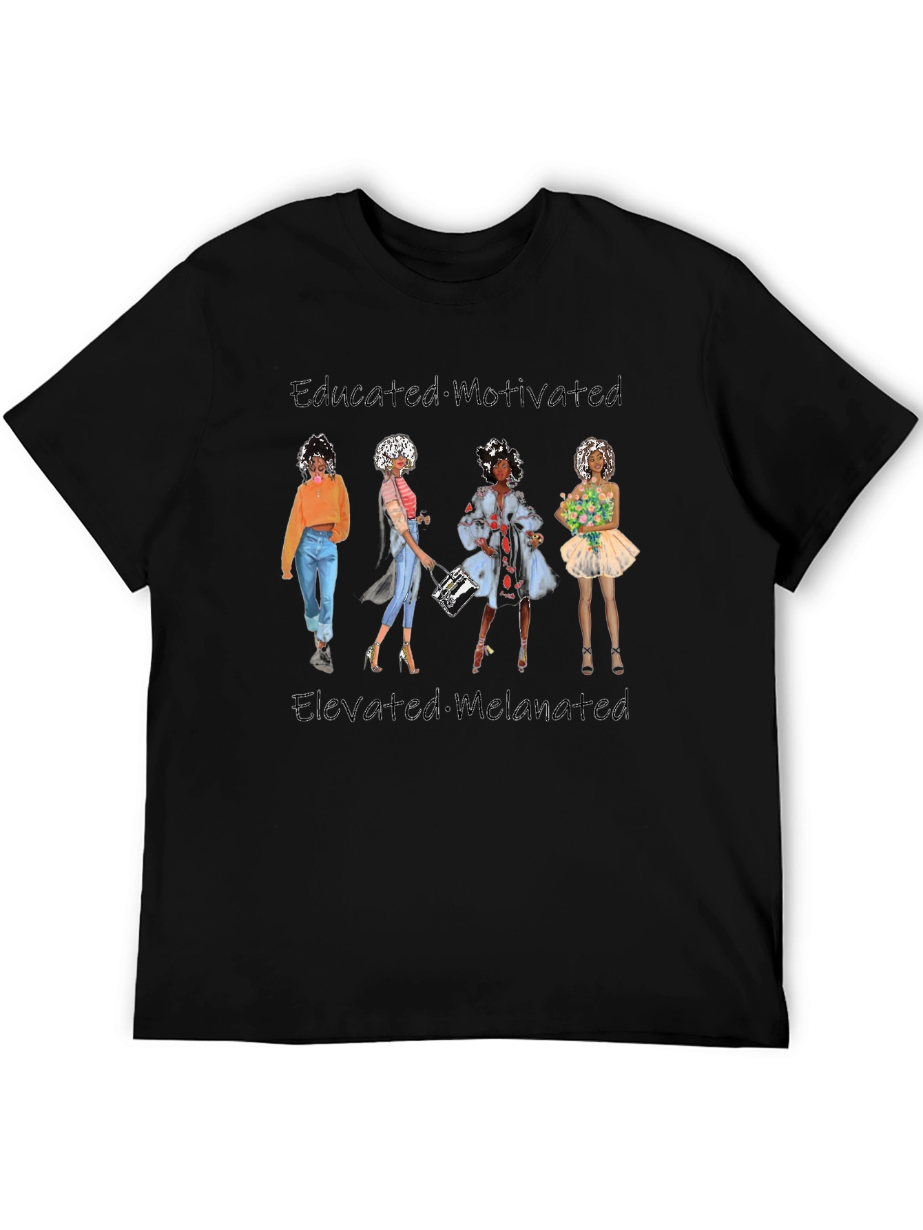 Educated Motivated Black Pride Tee
