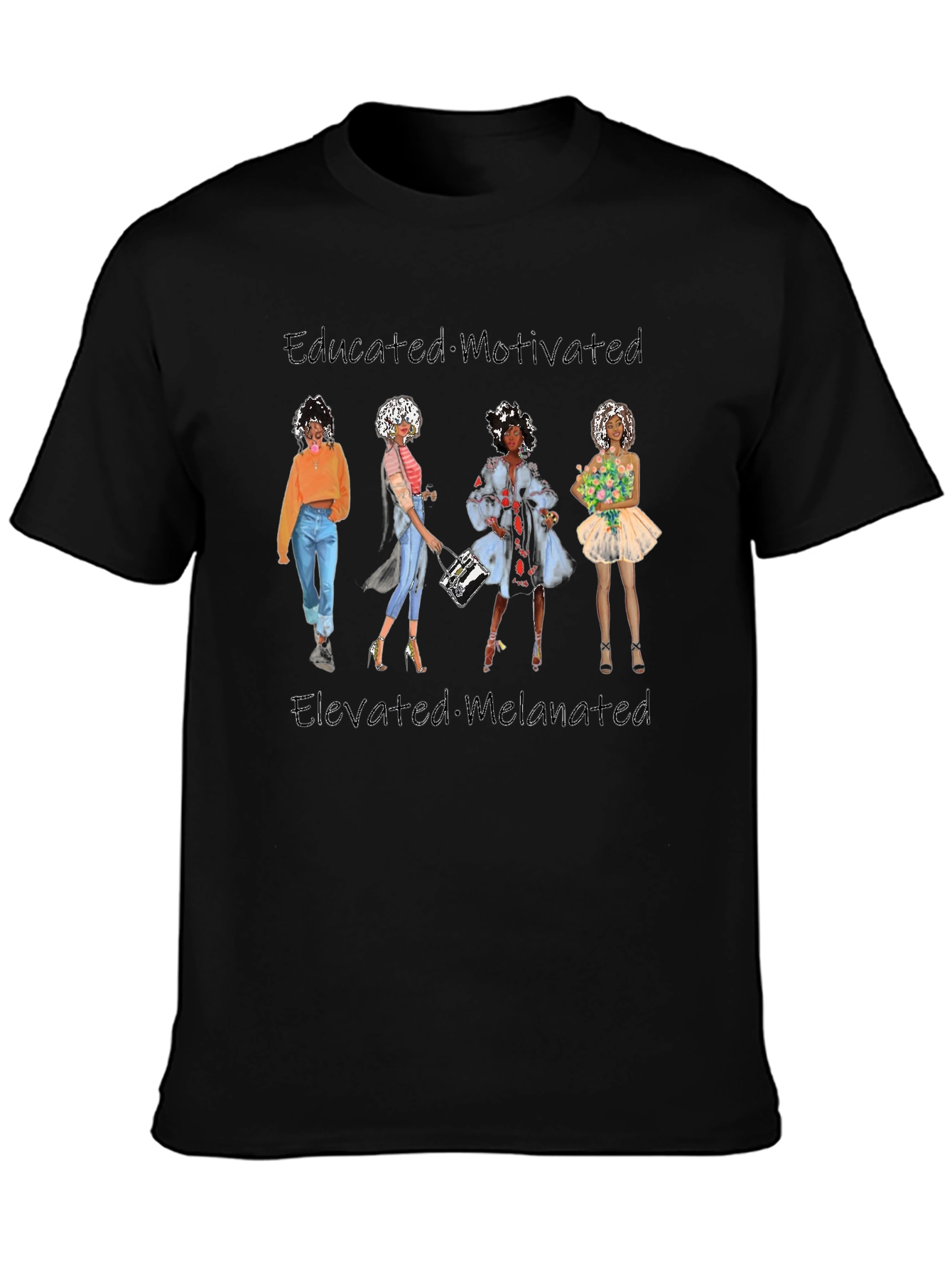 Educated Motivated Black Pride Tee