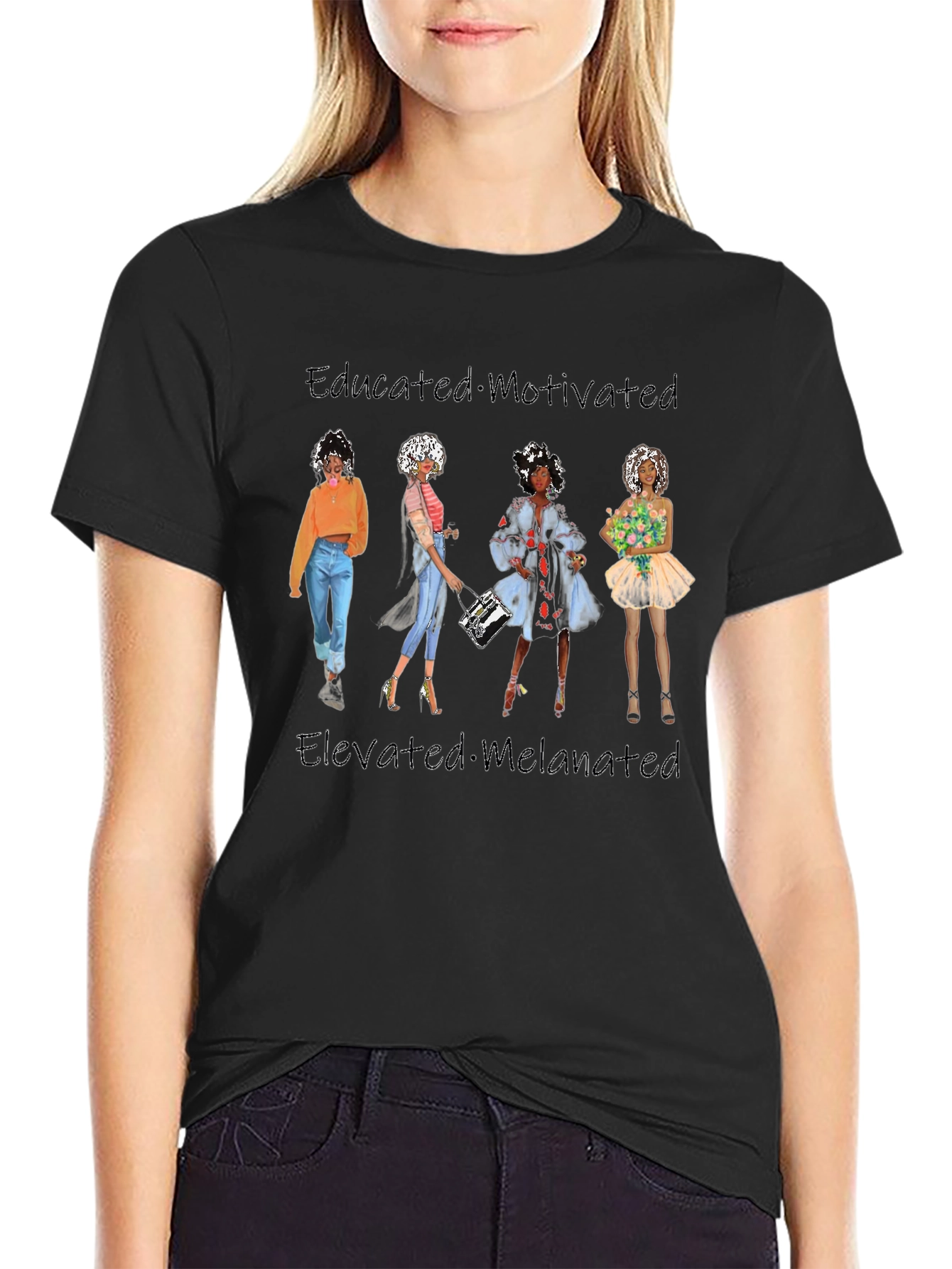 Educated Motivated Black Pride Tee