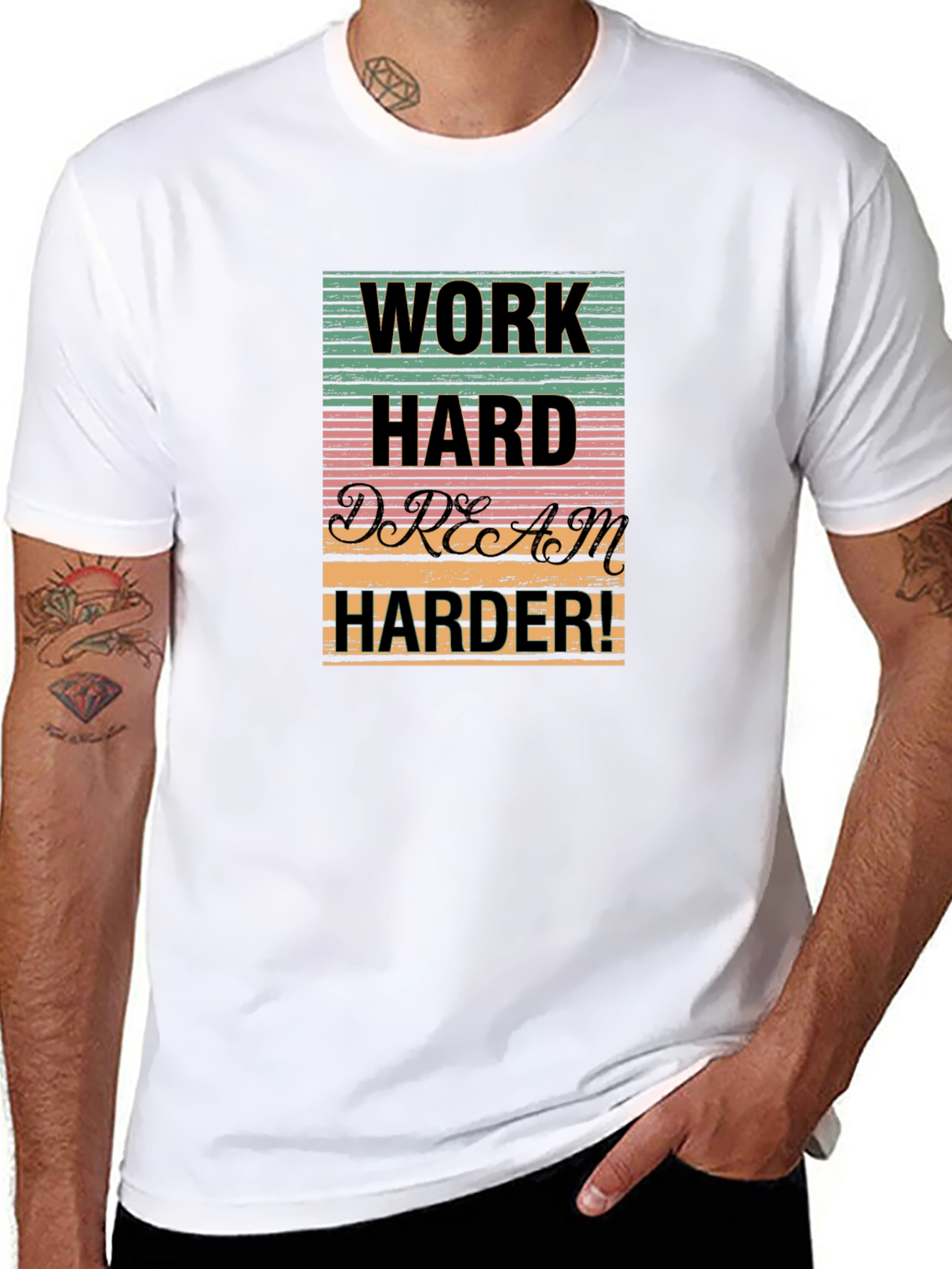 Work Hard Dream Harder Graphic T-Shirt