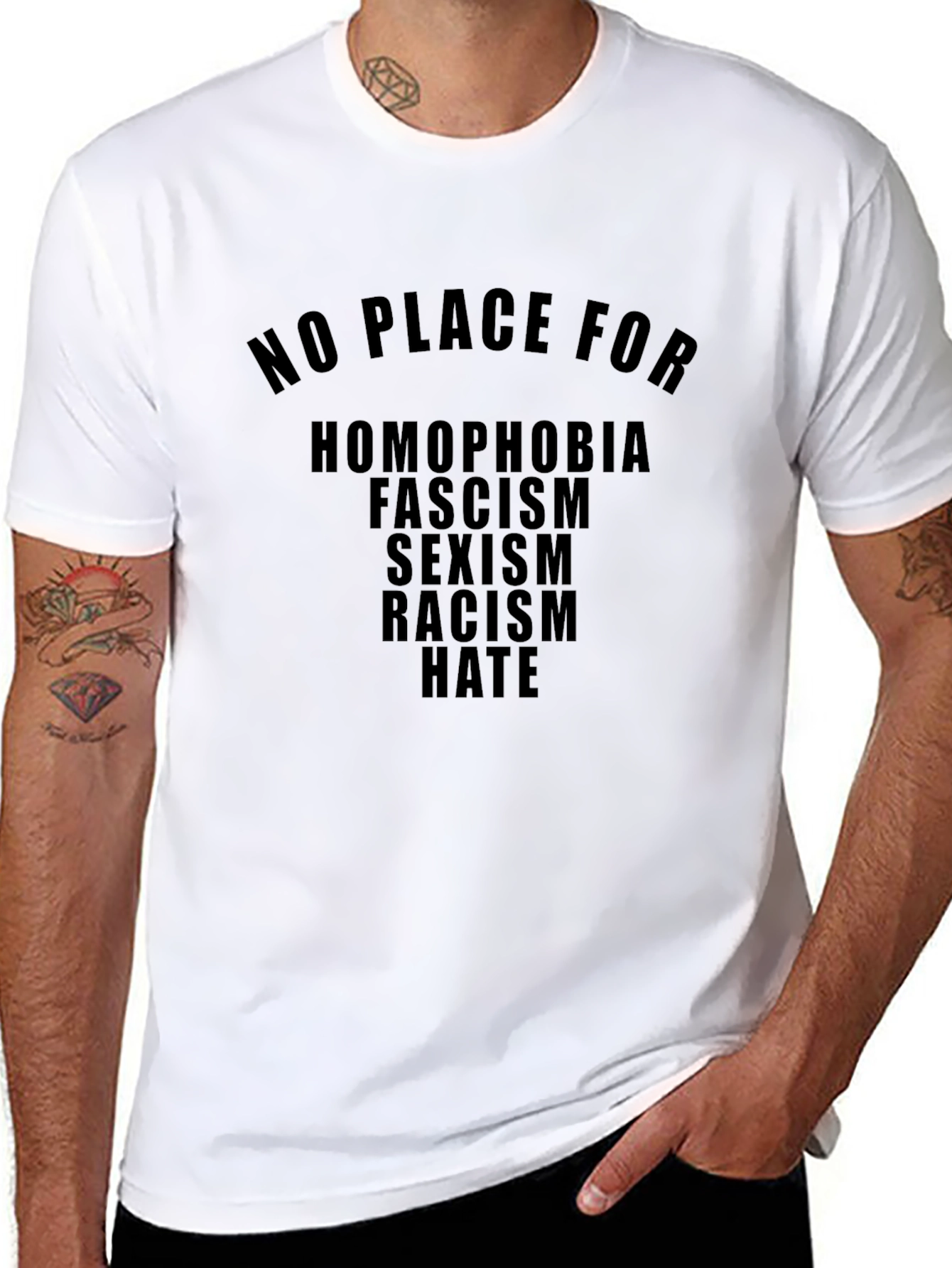 No Place For Hate T-Shirt - Anti-Discrimination Tee