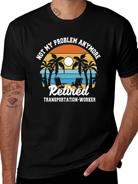 Retired Transportation Worker Graphic T-Shirt