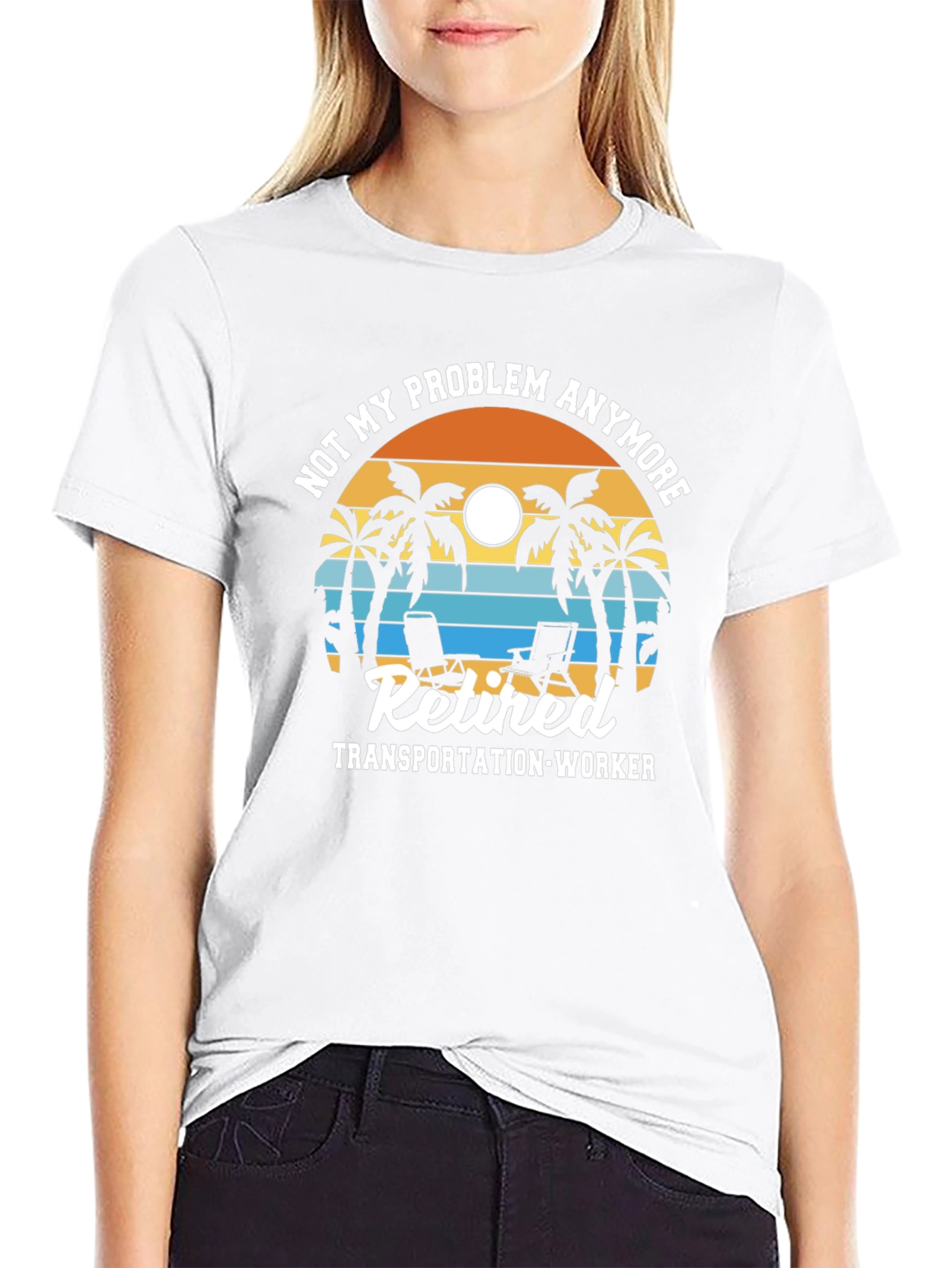 Retired Transportation Worker Graphic T-Shirt