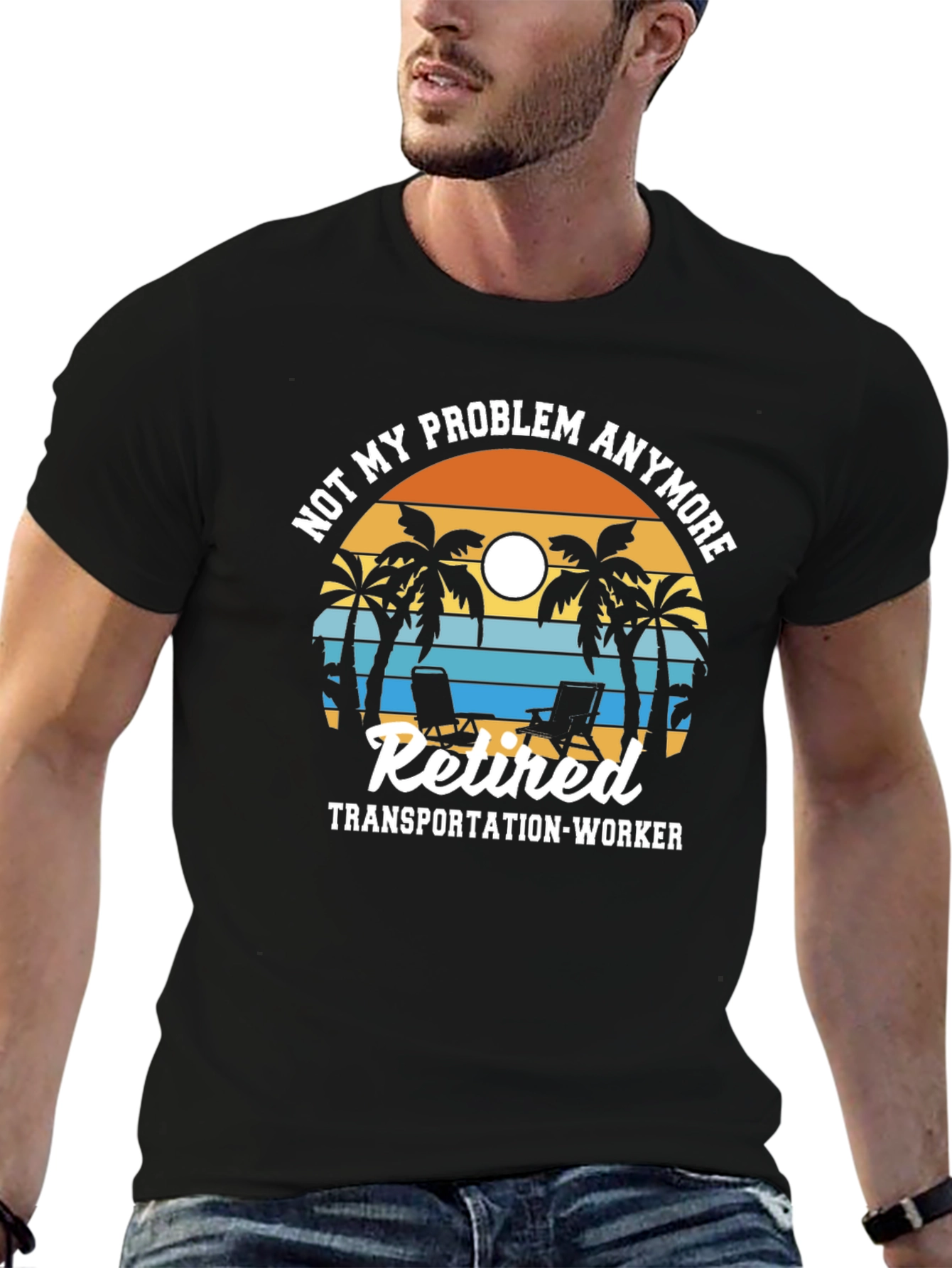 Retired Transportation Worker Graphic T-Shirt