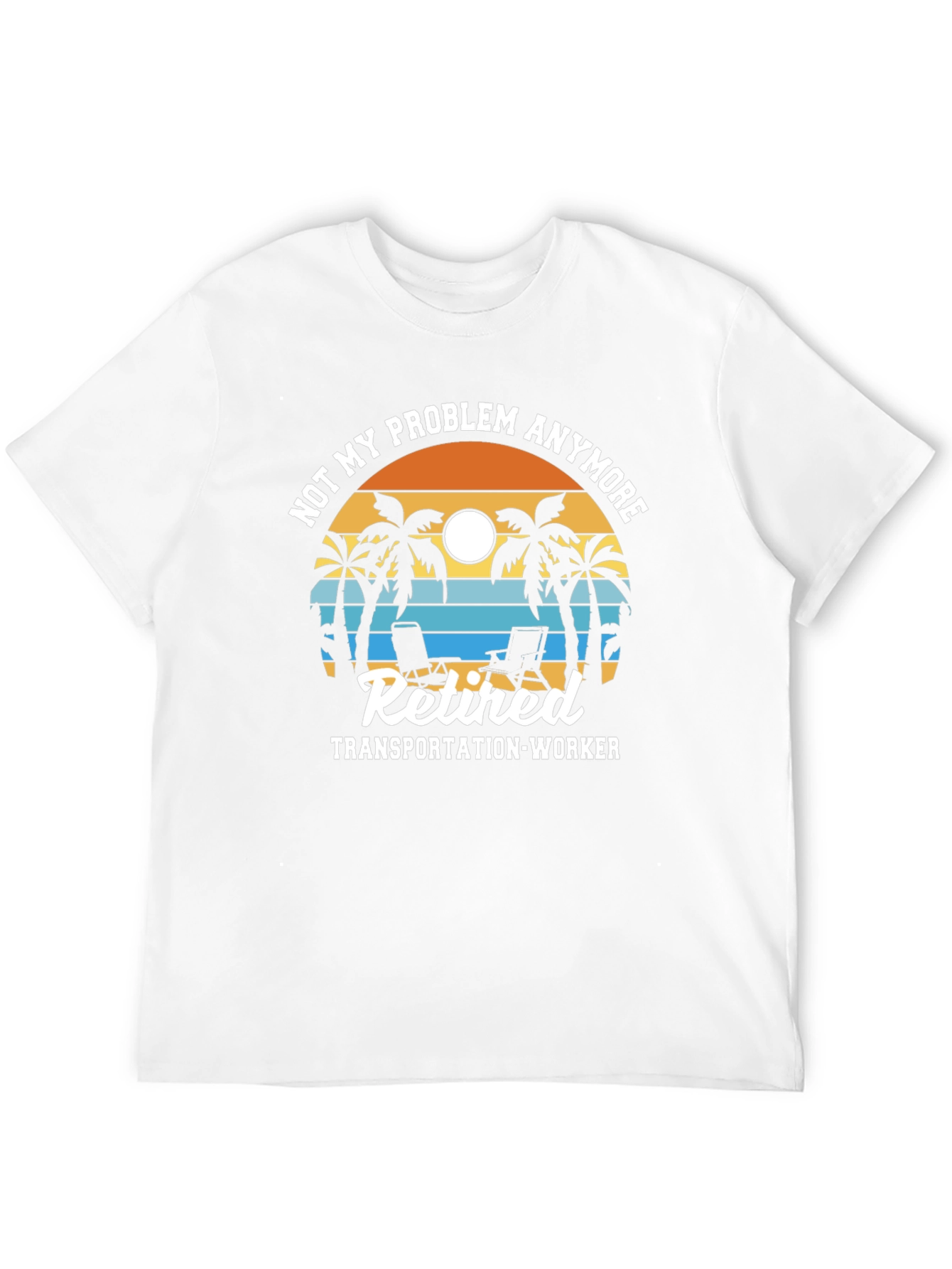 Retired Transportation Worker Graphic T-Shirt