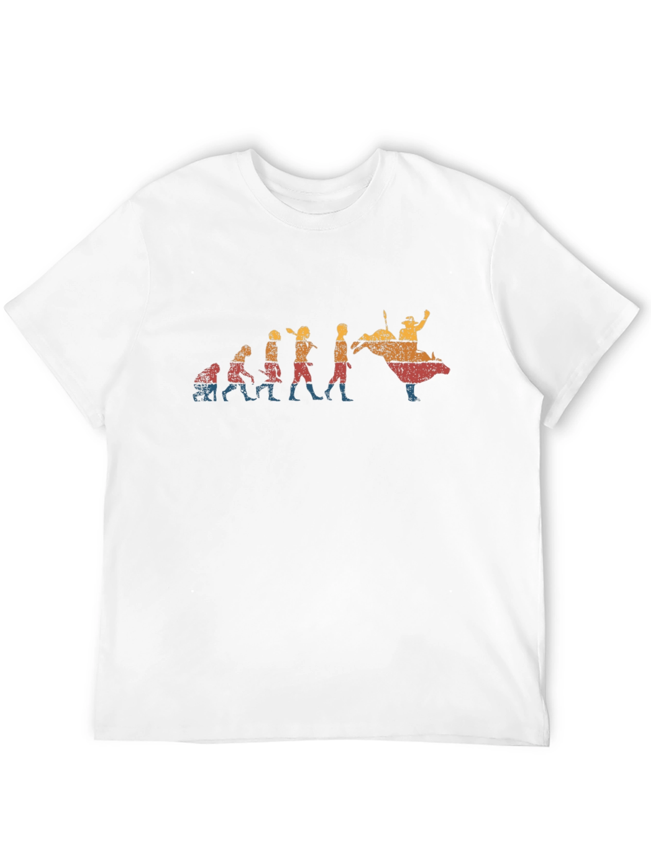 Bull Riding Evolution Black T-Shirt