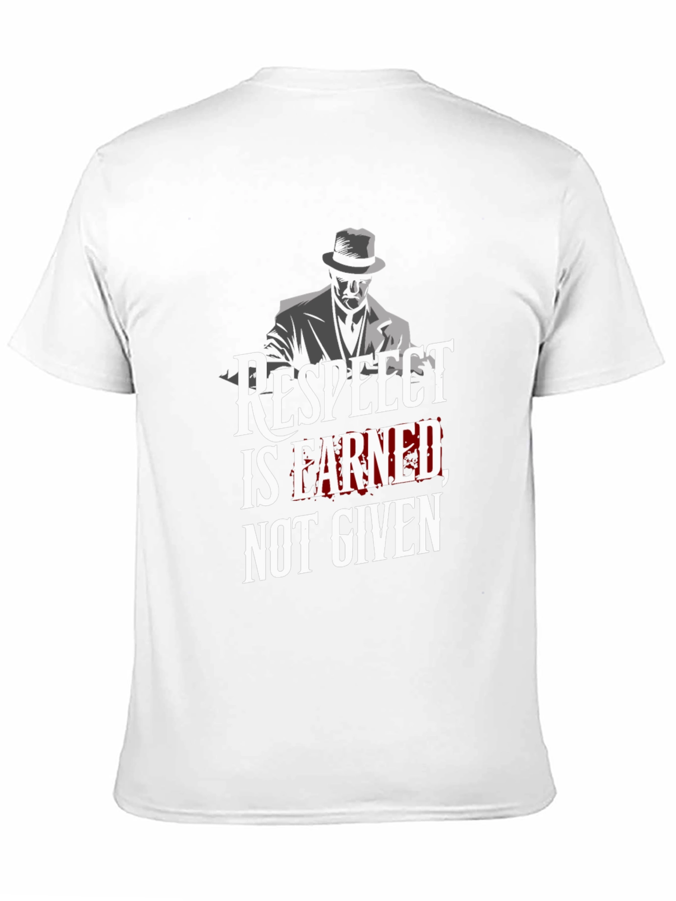 Respect Earned Graphic Tee - Black Cotton T-Shirt