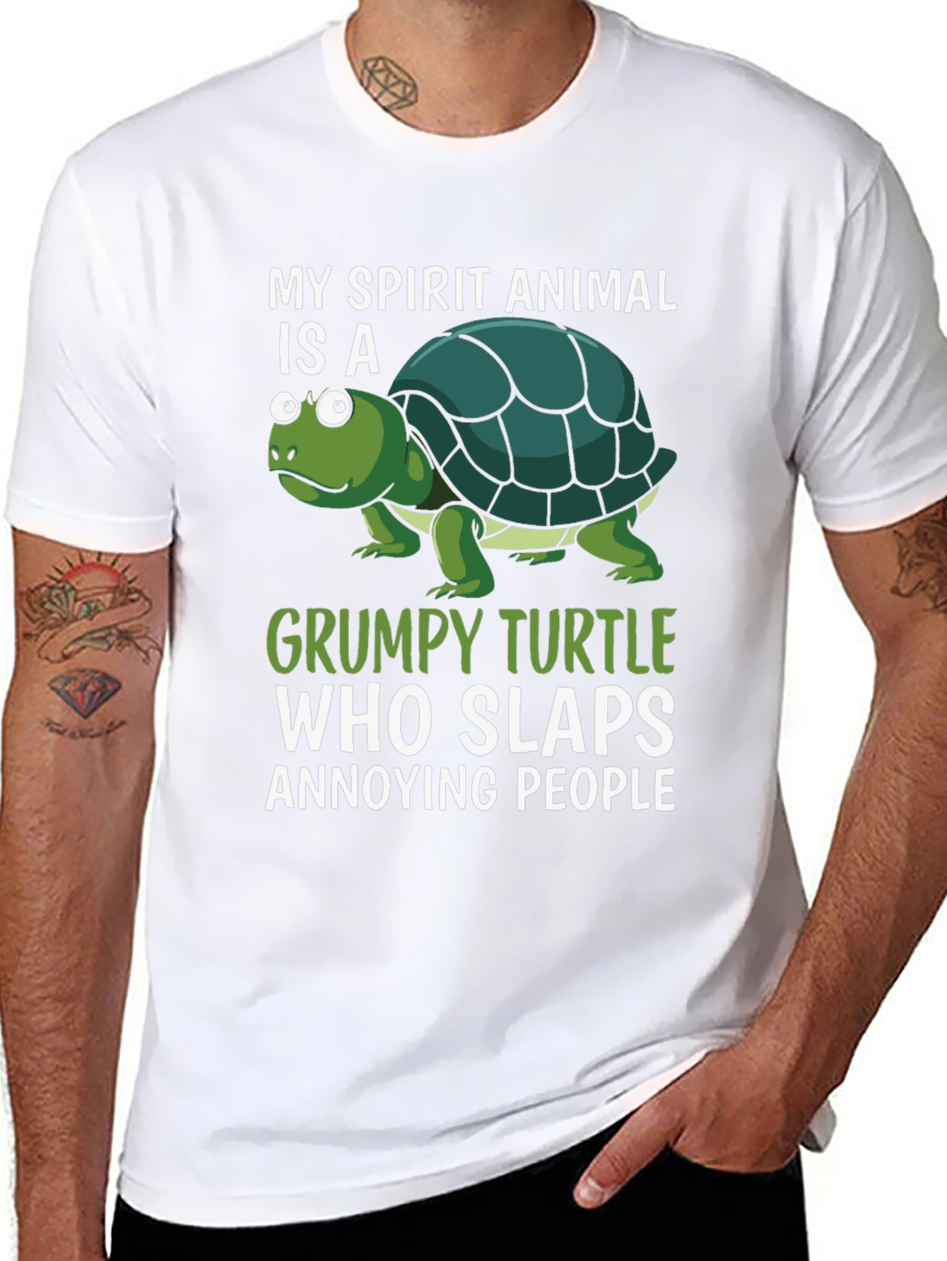 Grumpy Turtle Spirit Animal T-Shirt