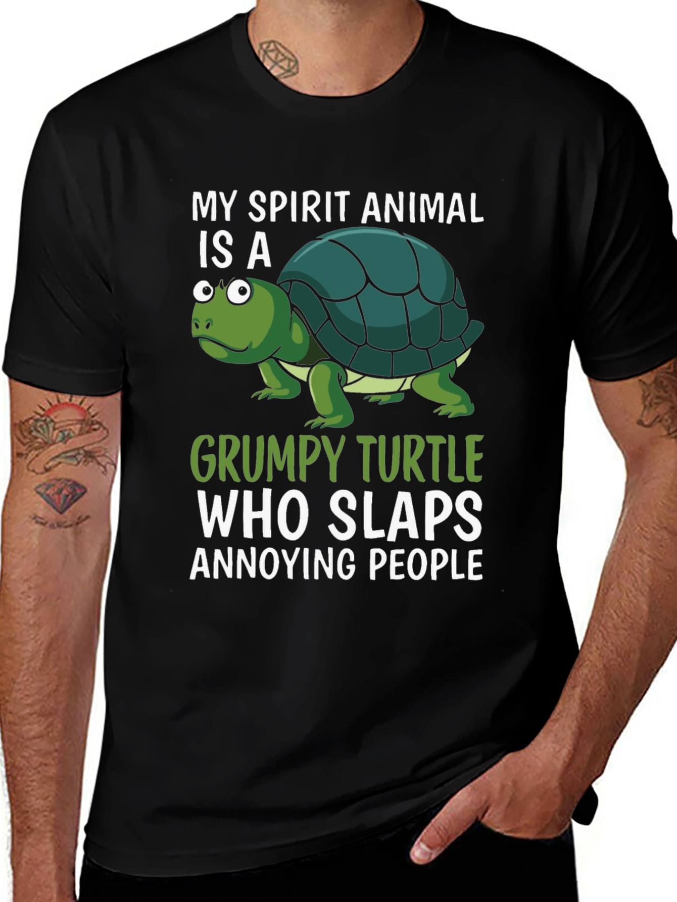 Grumpy Turtle Spirit Animal T-Shirt