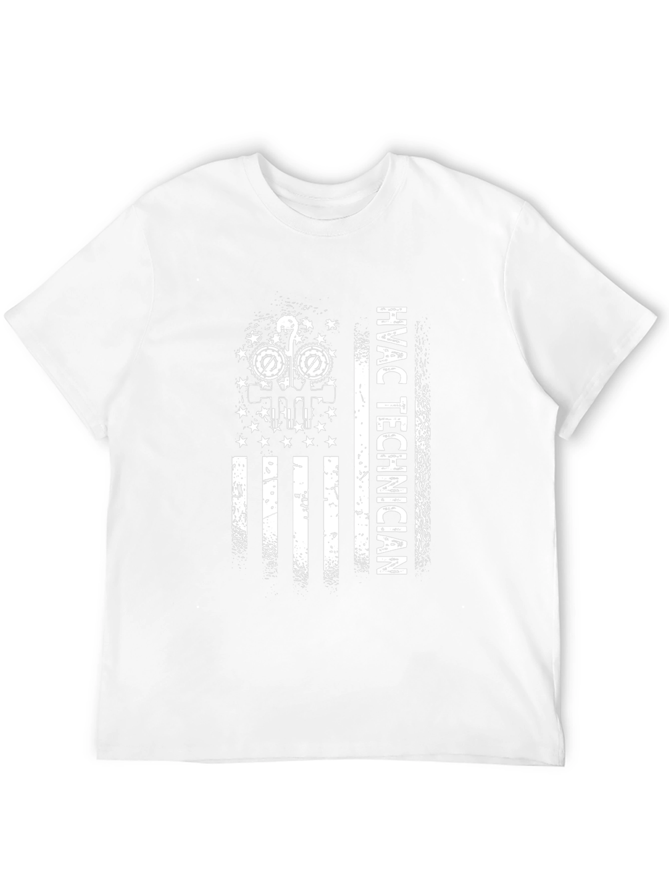HVAC Technician American Flag Graphic T-Shirt