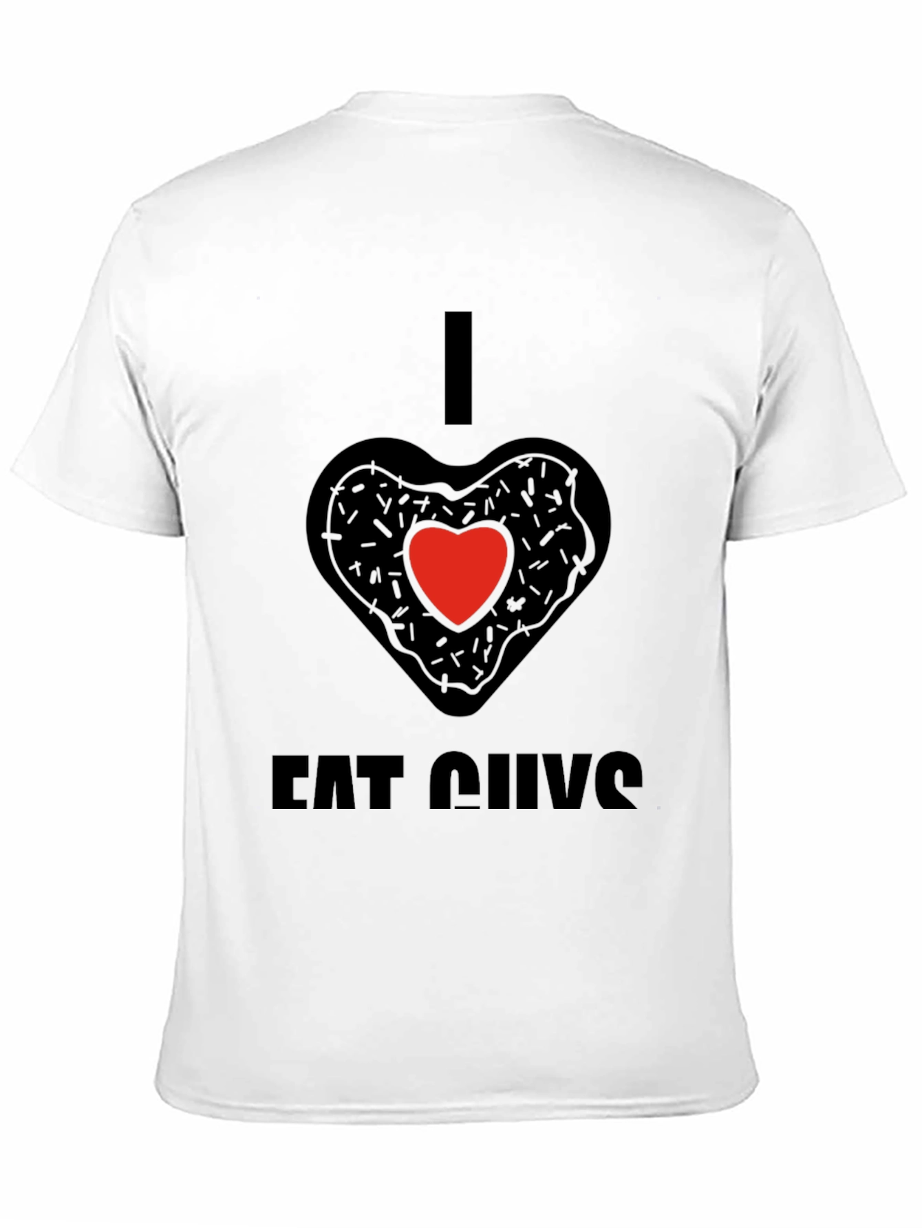 I Heart Eat Guys Black T-Shirt
