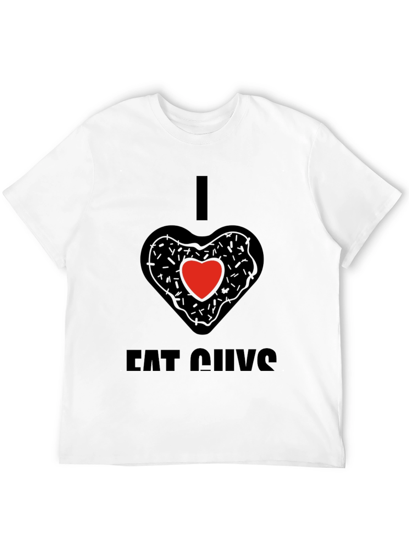 I Heart Eat Guys Black T-Shirt