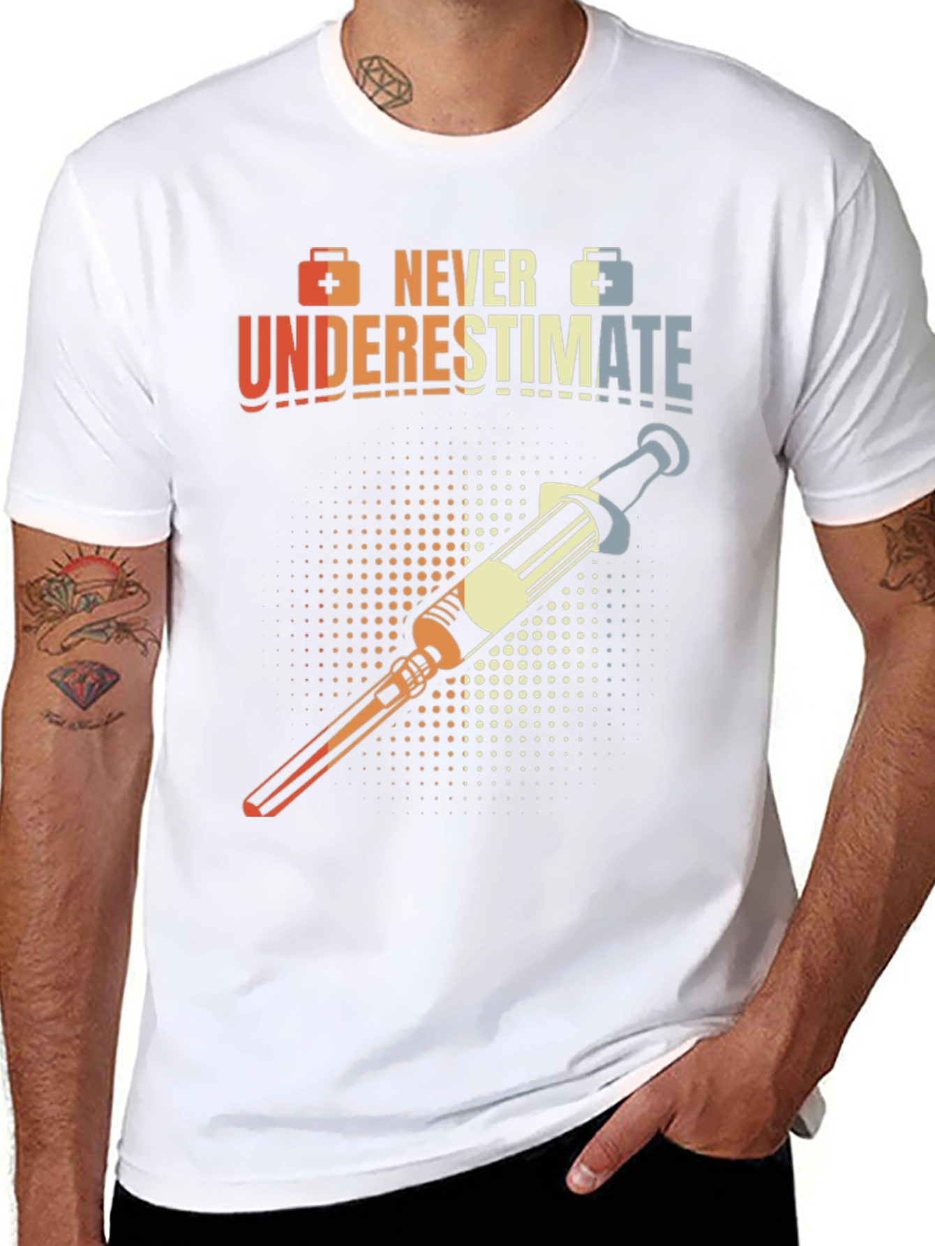 Never Underestimate Nurse T-Shirt