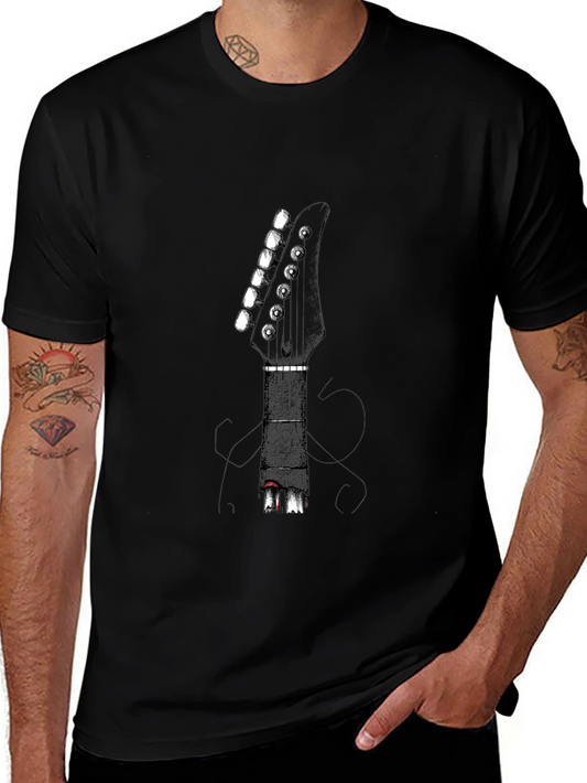 Guitar Headstock T-Shirt - Rock Music Tee