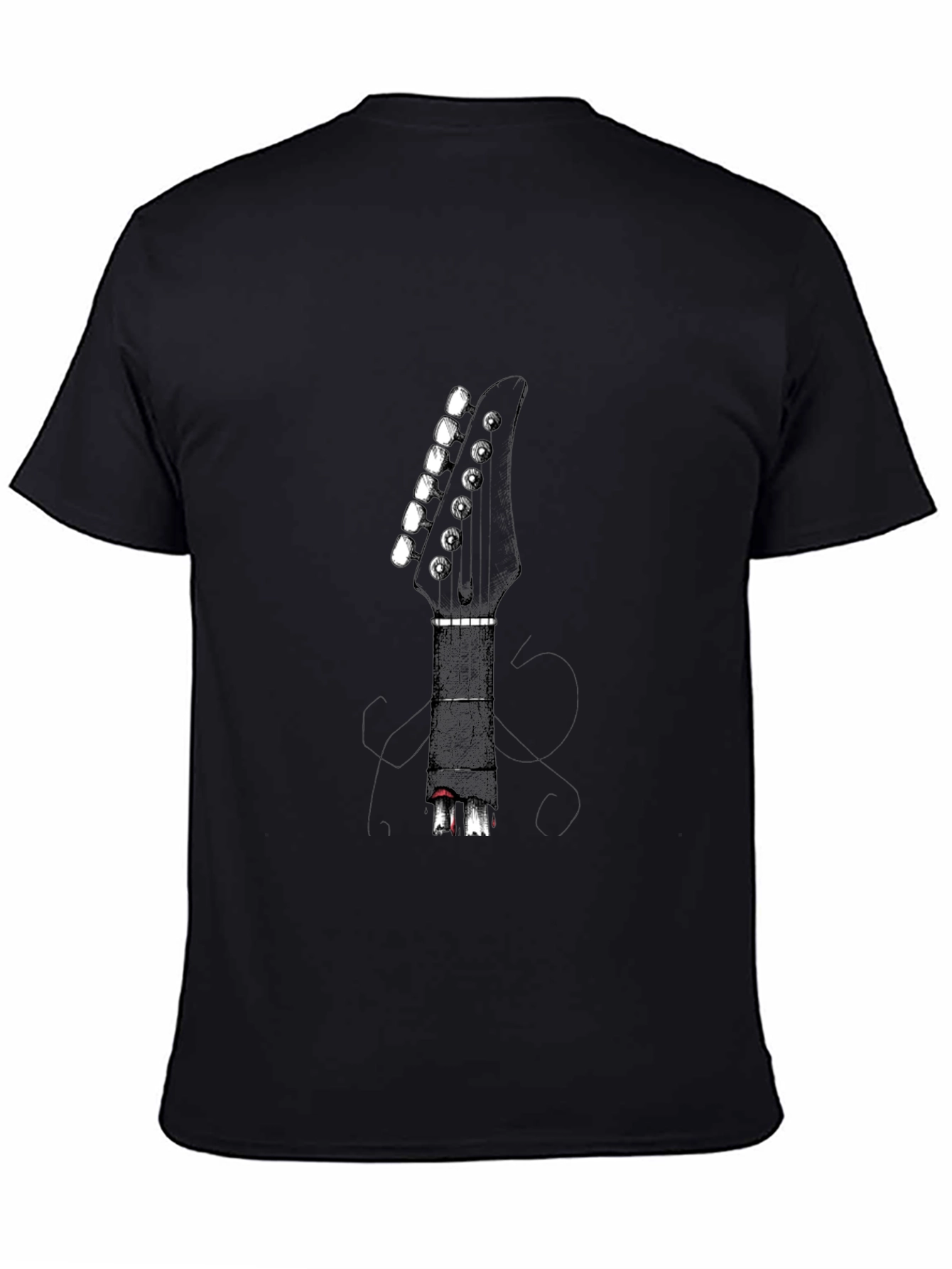 Guitar Headstock T-Shirt - Rock Music Tee