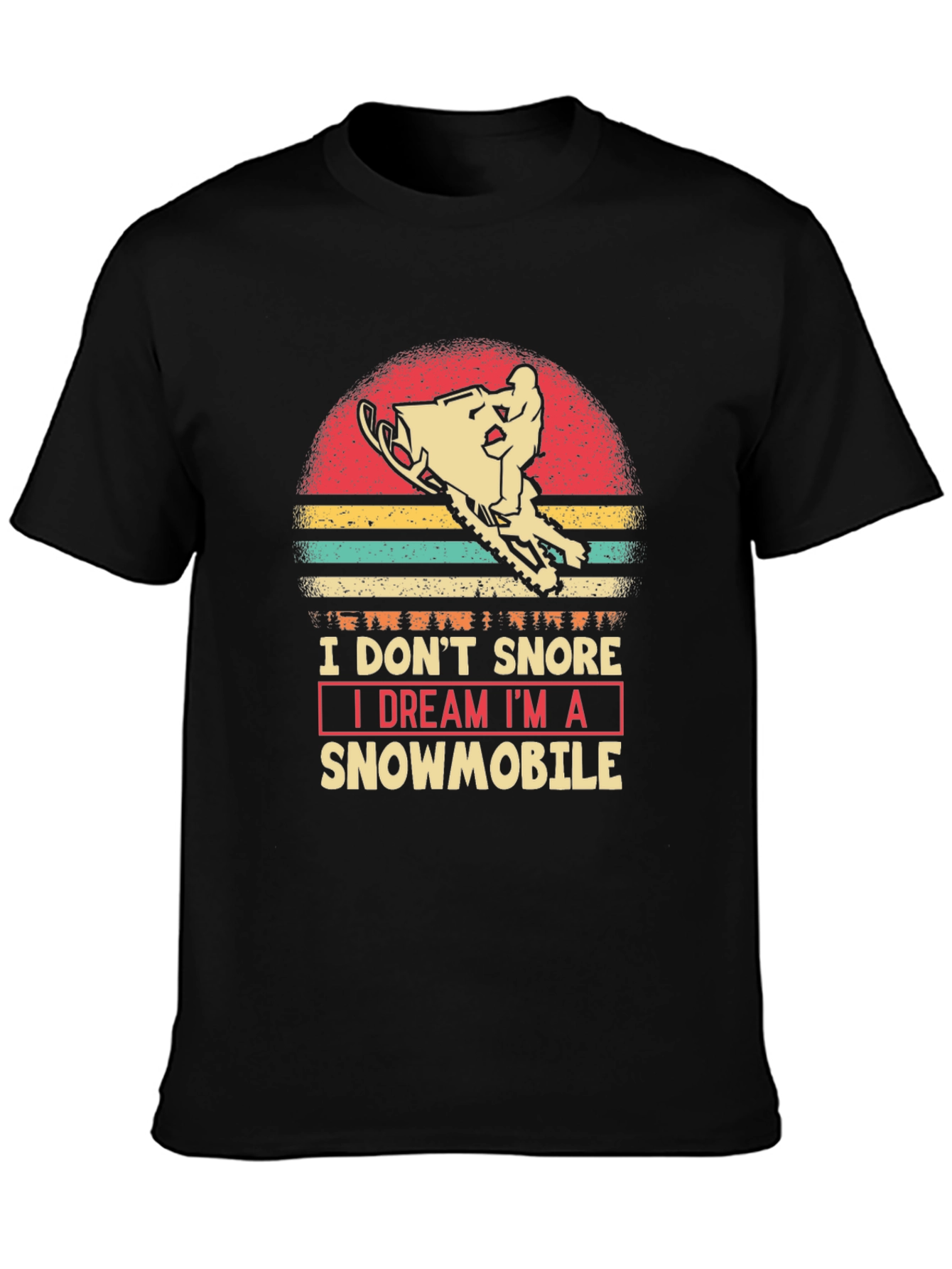 I Dream Im A Snowmobile Graphic Tee