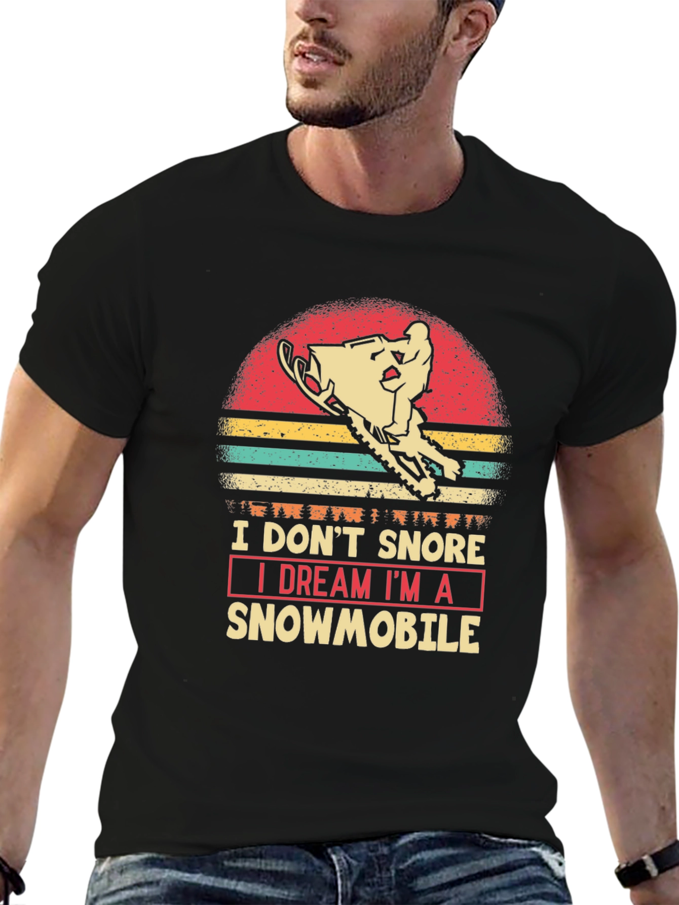 I Dream Im A Snowmobile Graphic Tee