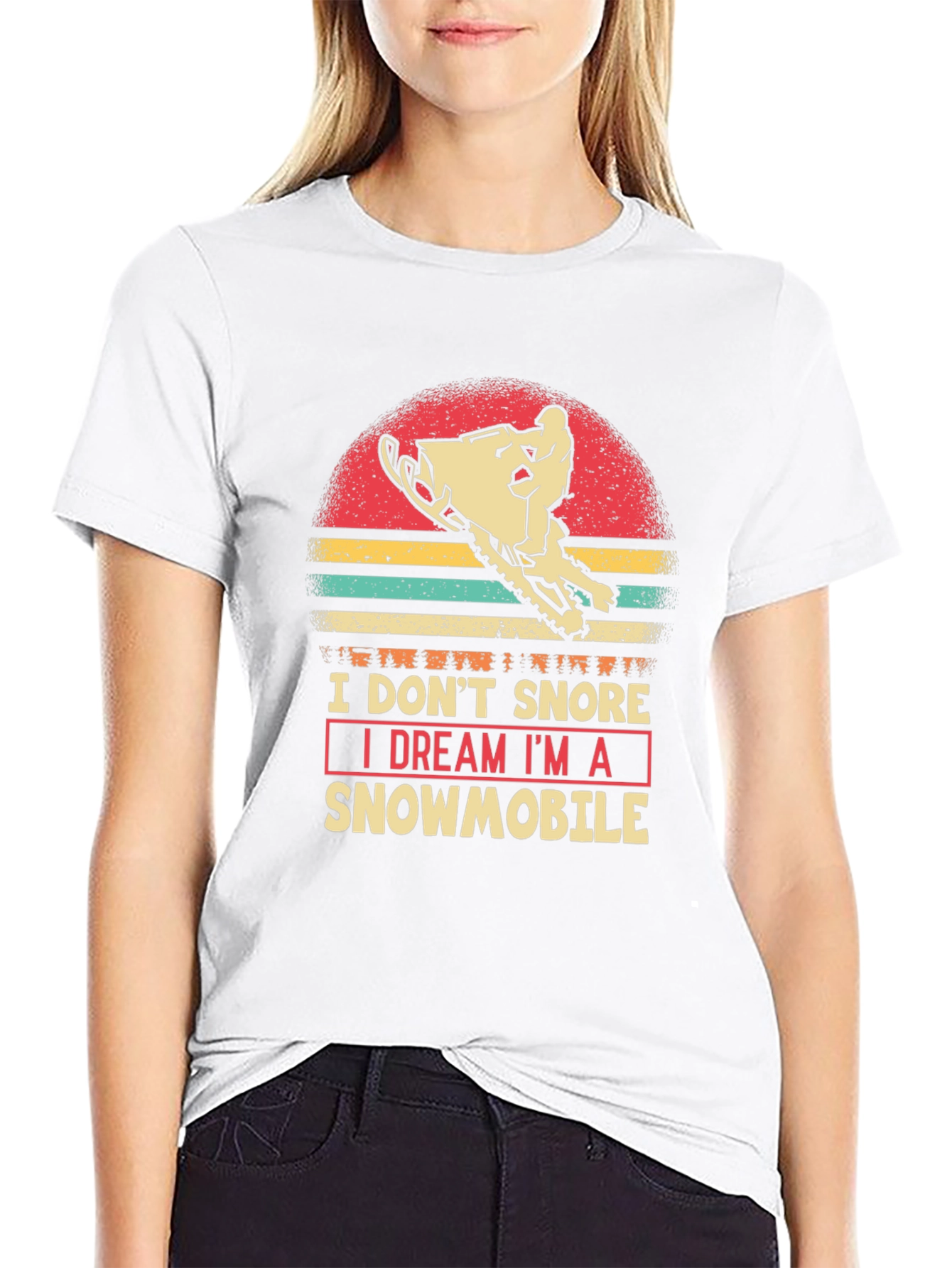 I Dream Im A Snowmobile Graphic Tee