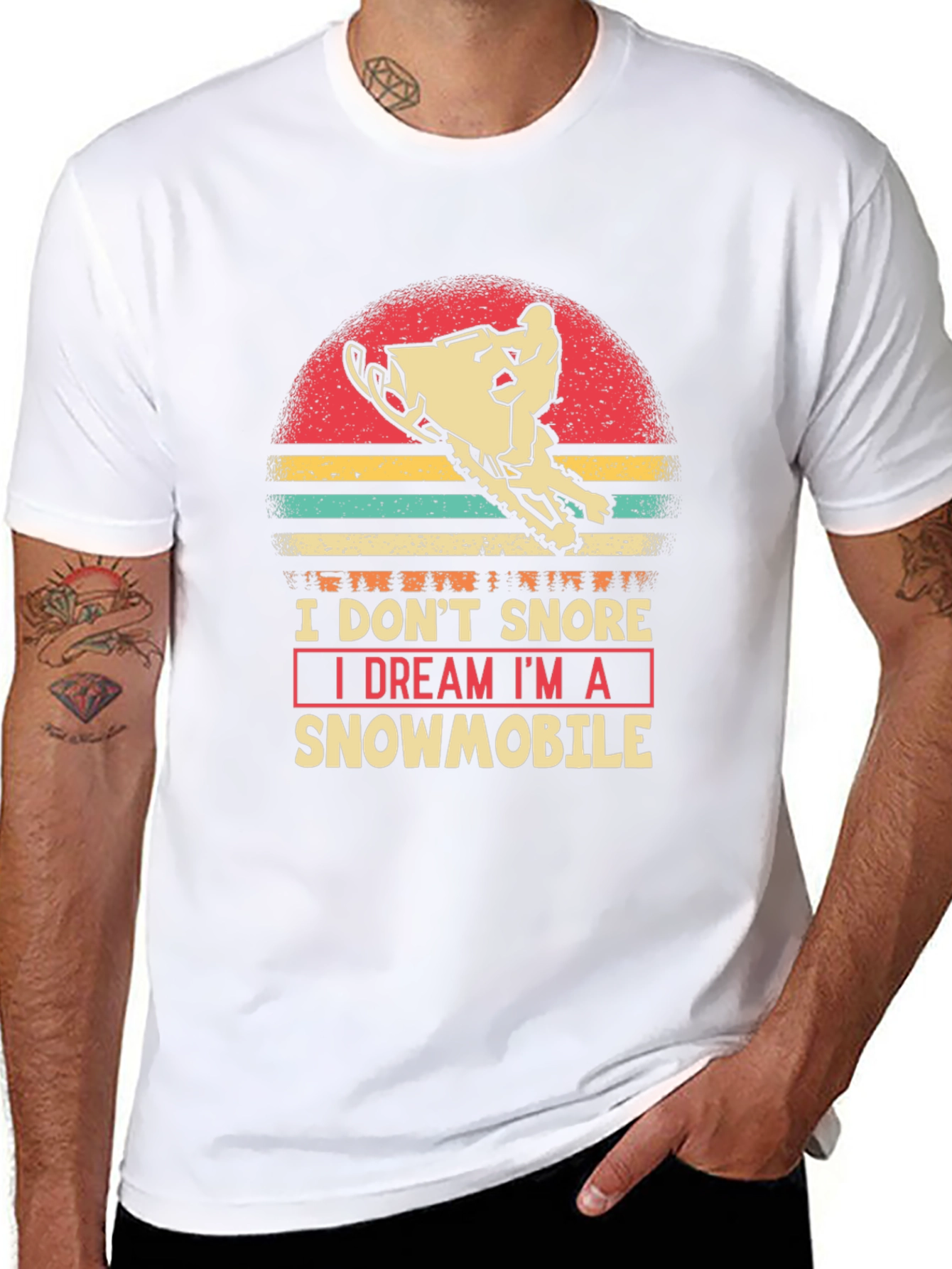 I Dream Im A Snowmobile Graphic Tee
