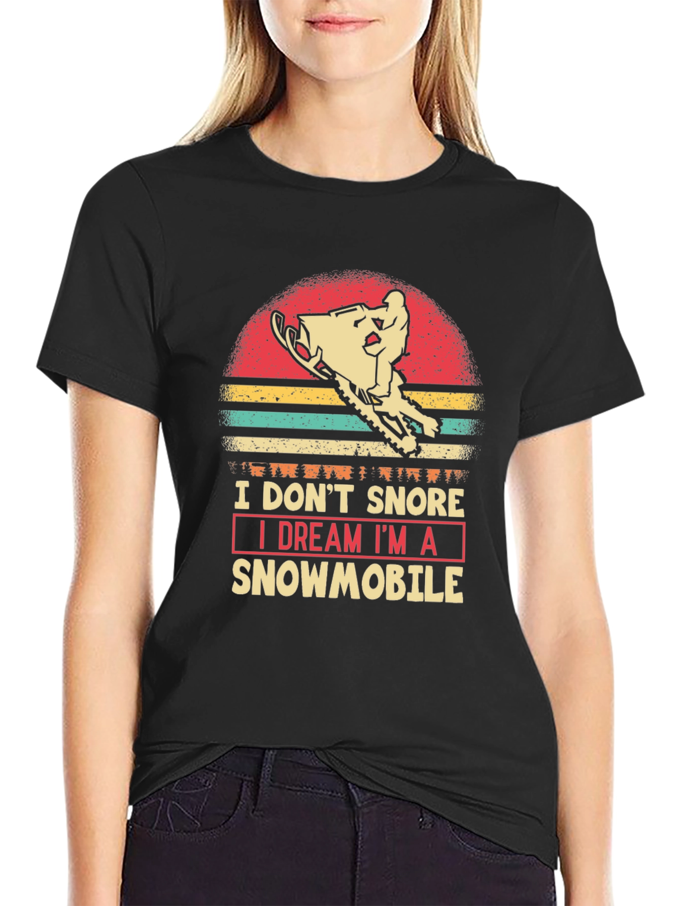 I Dream Im A Snowmobile Graphic Tee