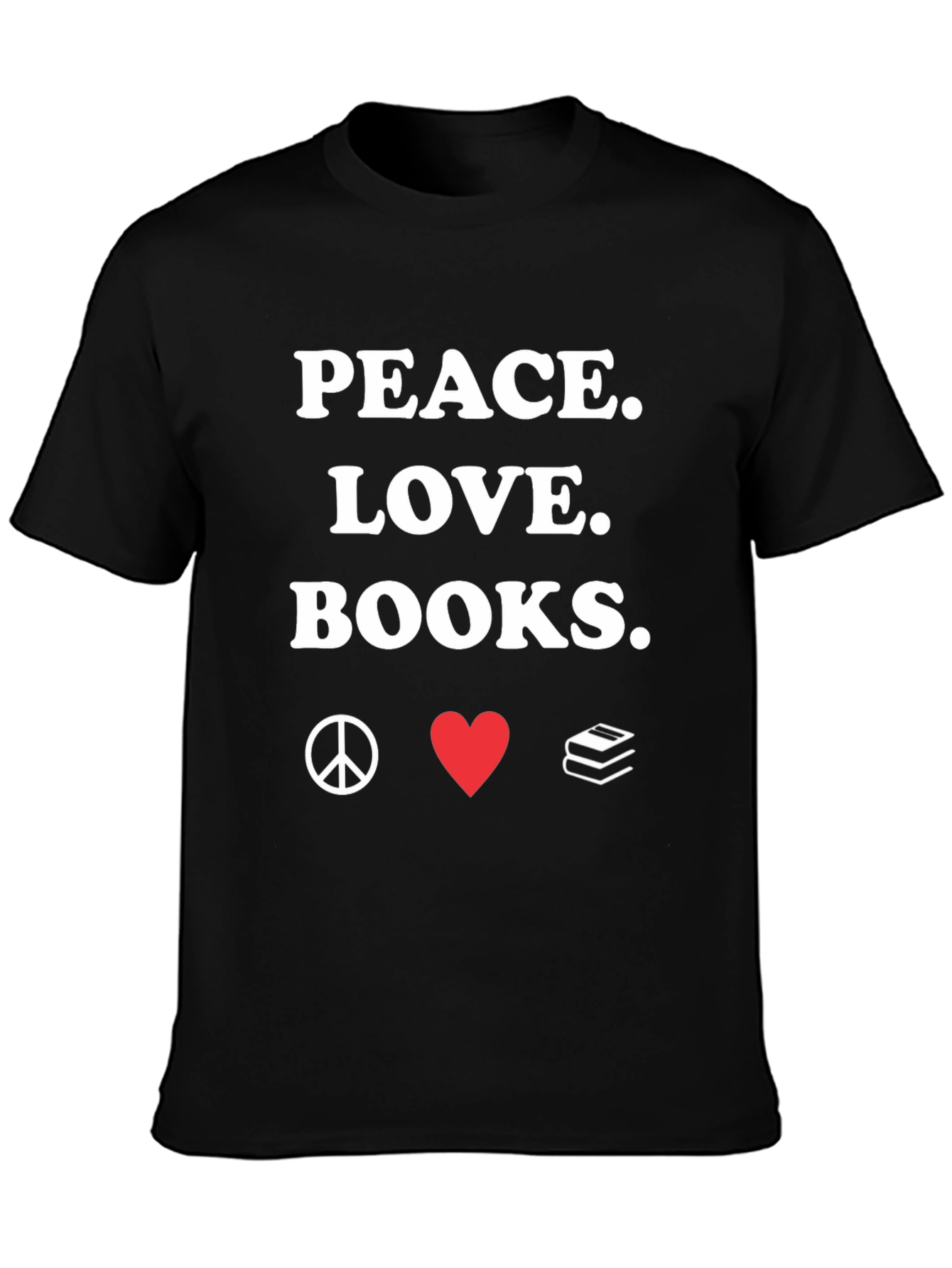 Peace Love Books Graphic Tee