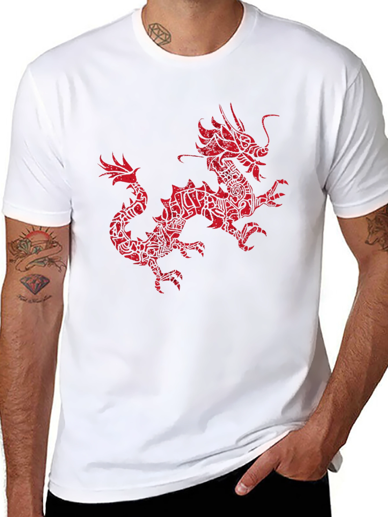 Dragon Graphic T-Shirt - Black