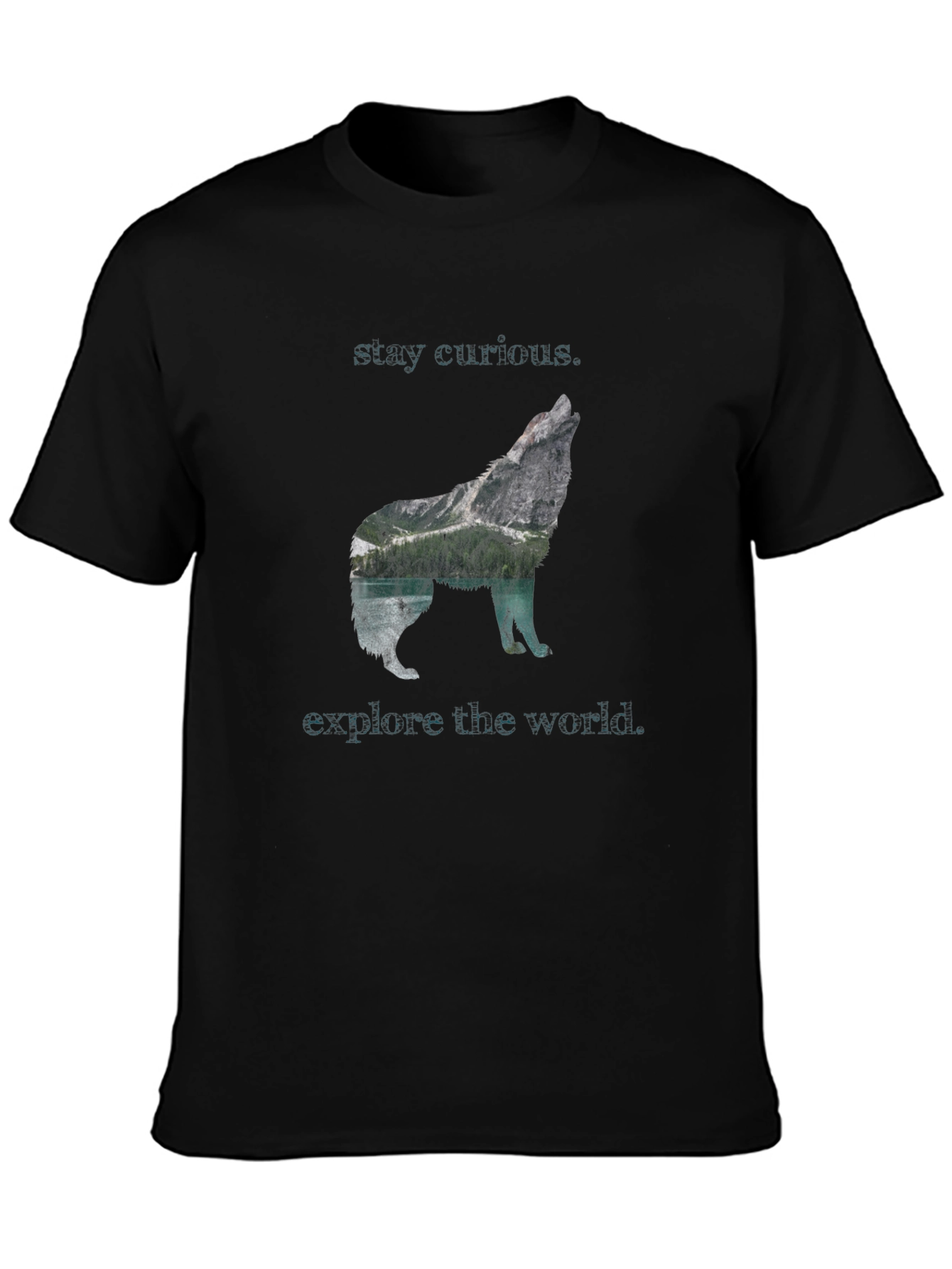 Wolf Graphic T-Shirt - Stay Curious