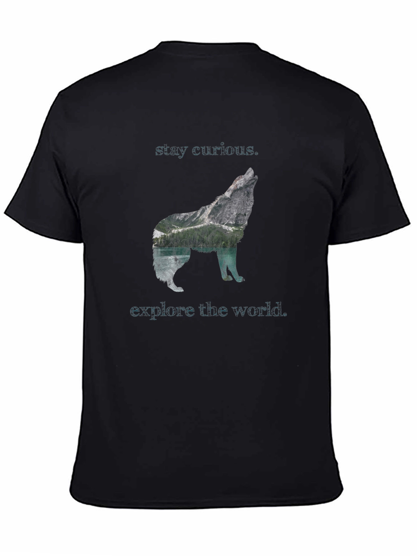 Wolf Graphic T-Shirt - Stay Curious