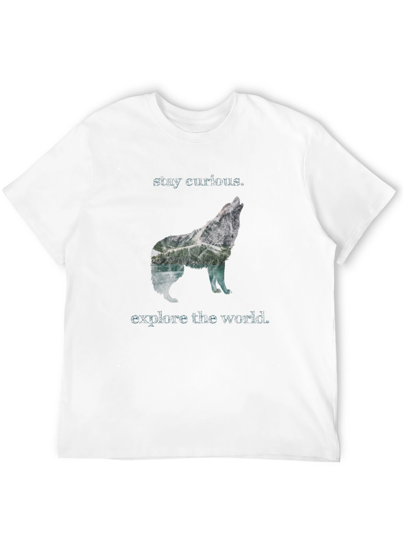 Wolf Graphic T-Shirt - Stay Curious