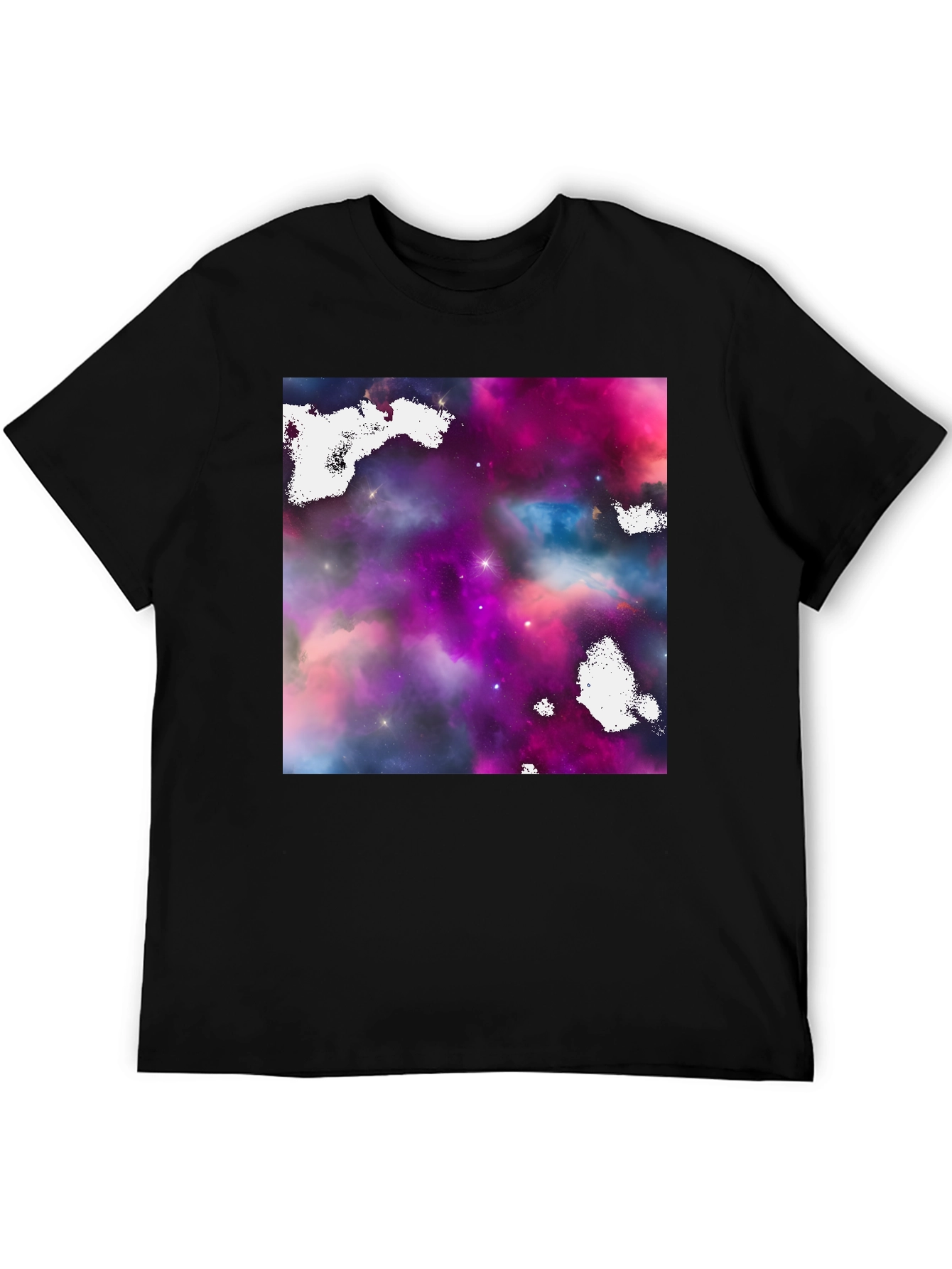 Galaxy Print Black T-Shirt