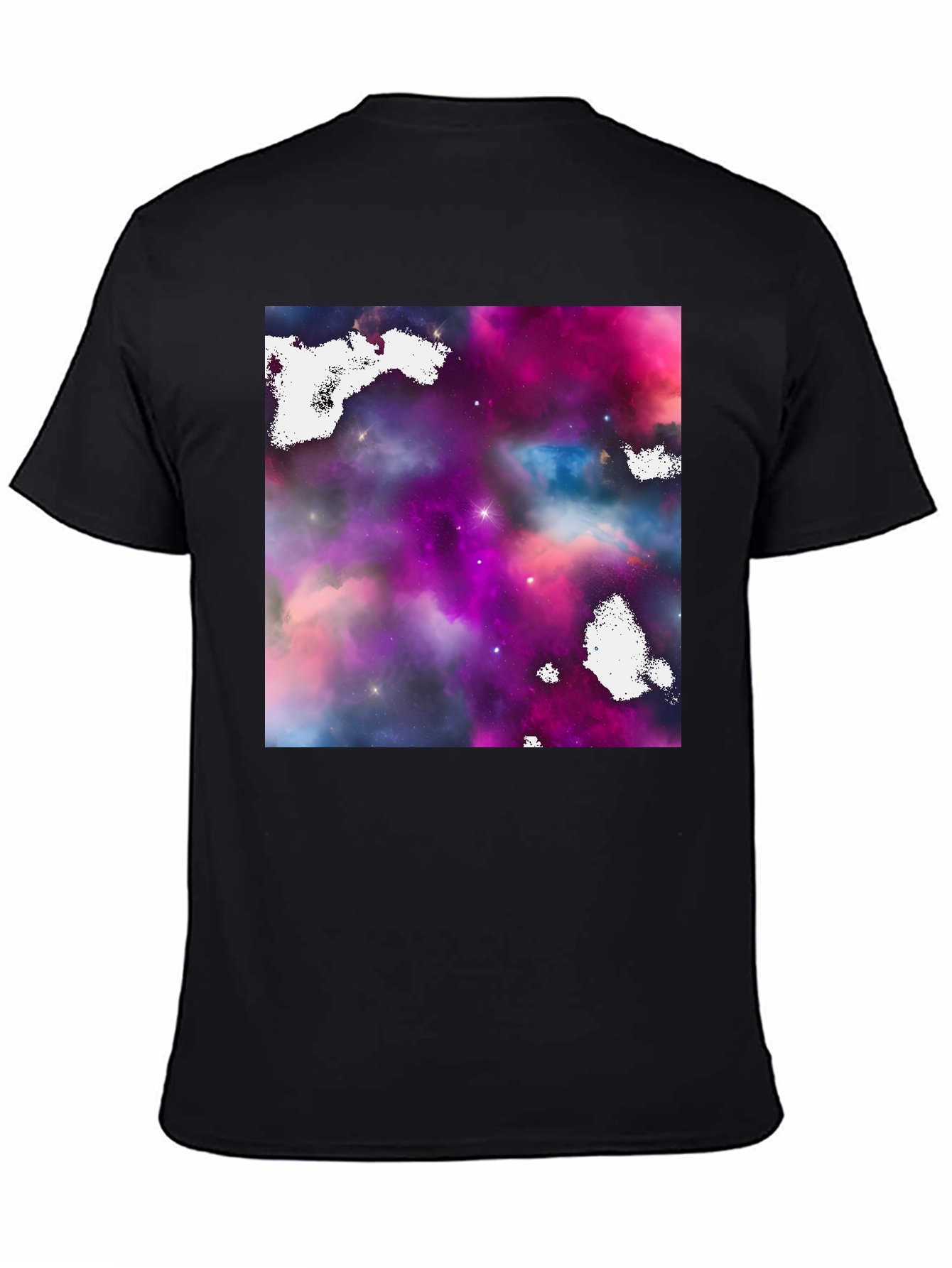 Galaxy Print Black T-Shirt