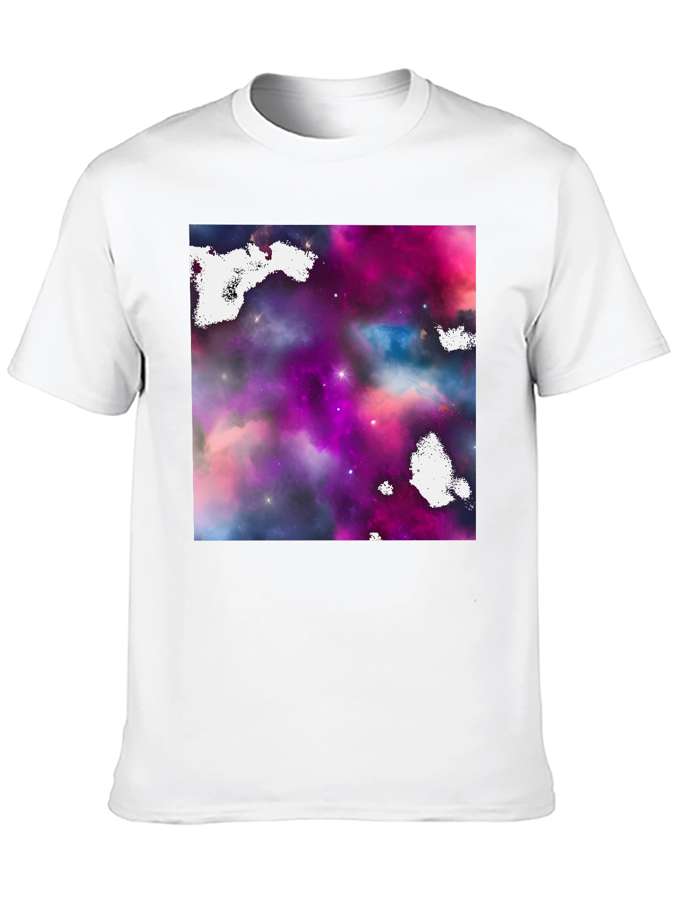 Galaxy Print Black T-Shirt