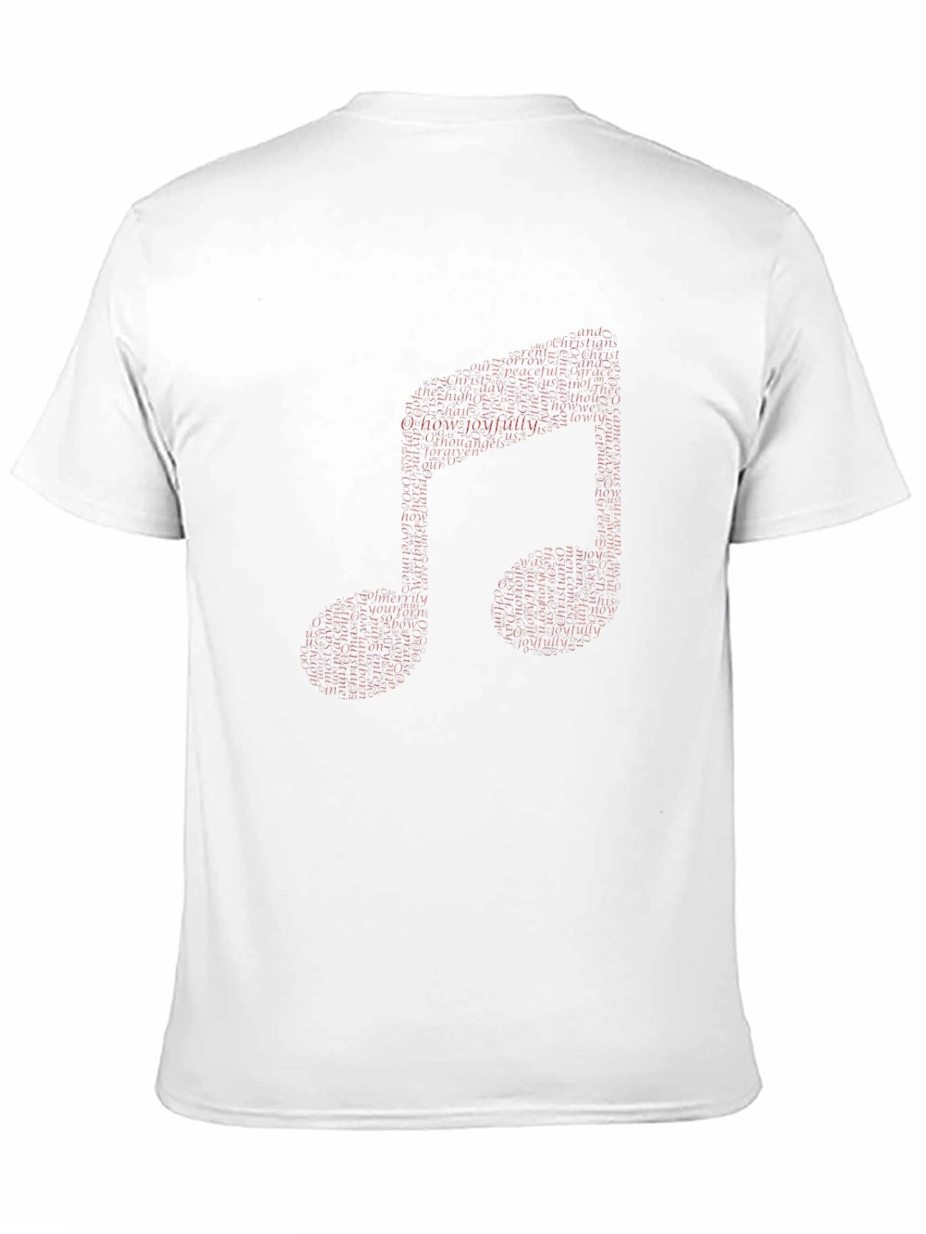 Musical Note Word Art Graphic Tee